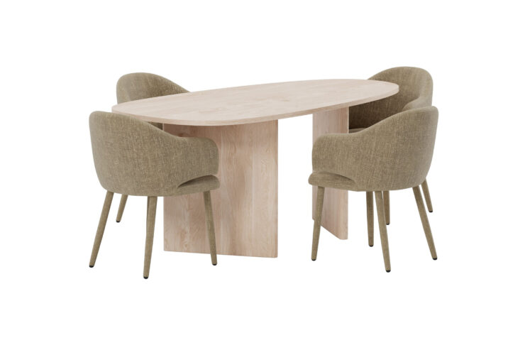 Grönvik, Evelin – Ensemble repas ovale – Naturel