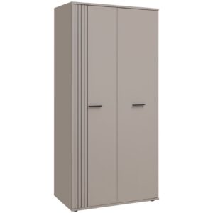 Armoire Sigma 2 portes – cachemire, noir – 90 x 55 x 191 cm