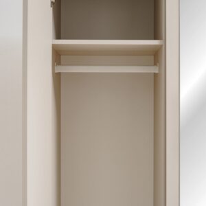 Armoire Sigma 3 portes – cachemire, noir – 135 x 55 x 191 cm