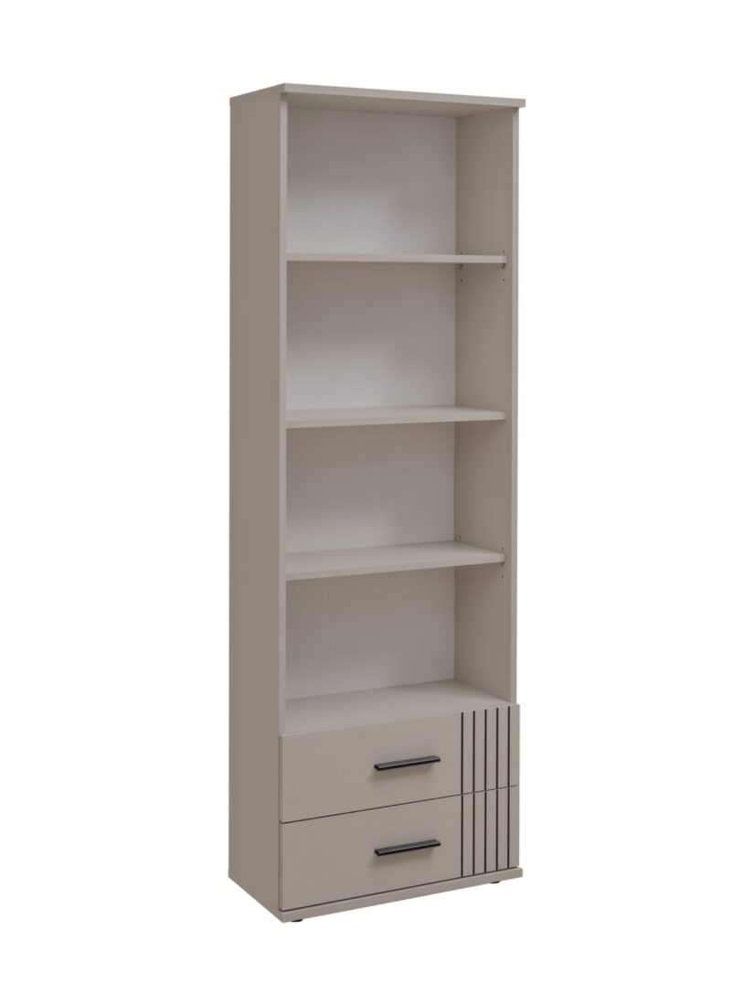 Bibliothèque Sigma – cachemire, noir – 60 x 35 x 175 cm