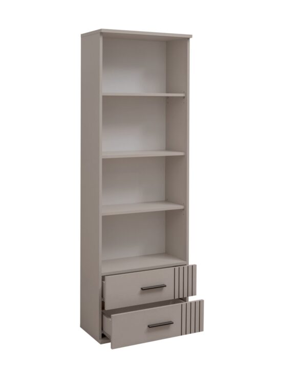 Bibliothèque Sigma – cachemire, noir – 60 x 35 x 175 cm