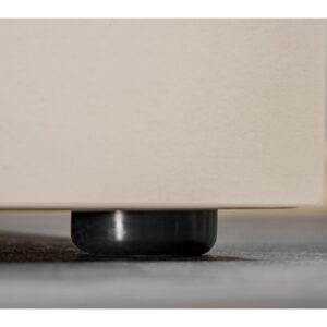 Ensemble TV mural Gina avec cheminée – gris argile et effet marbre noir – 270 x 40 x 158 cm