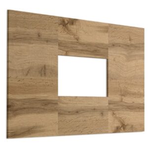 Ensemble TV mural Switch PR1 – chêne Wotan, noir – 180 x 40 x 148 cm