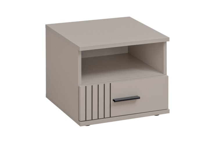 Table de chevet Sigma – cachemire, noir – 45 x 40 x 38 cm