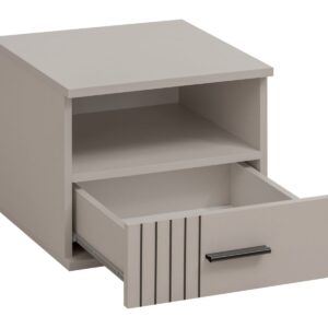 Table de chevet Sigma – cachemire, noir – 45 x 40 x 38 cm