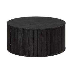 Table basse ronde noire Ronin
