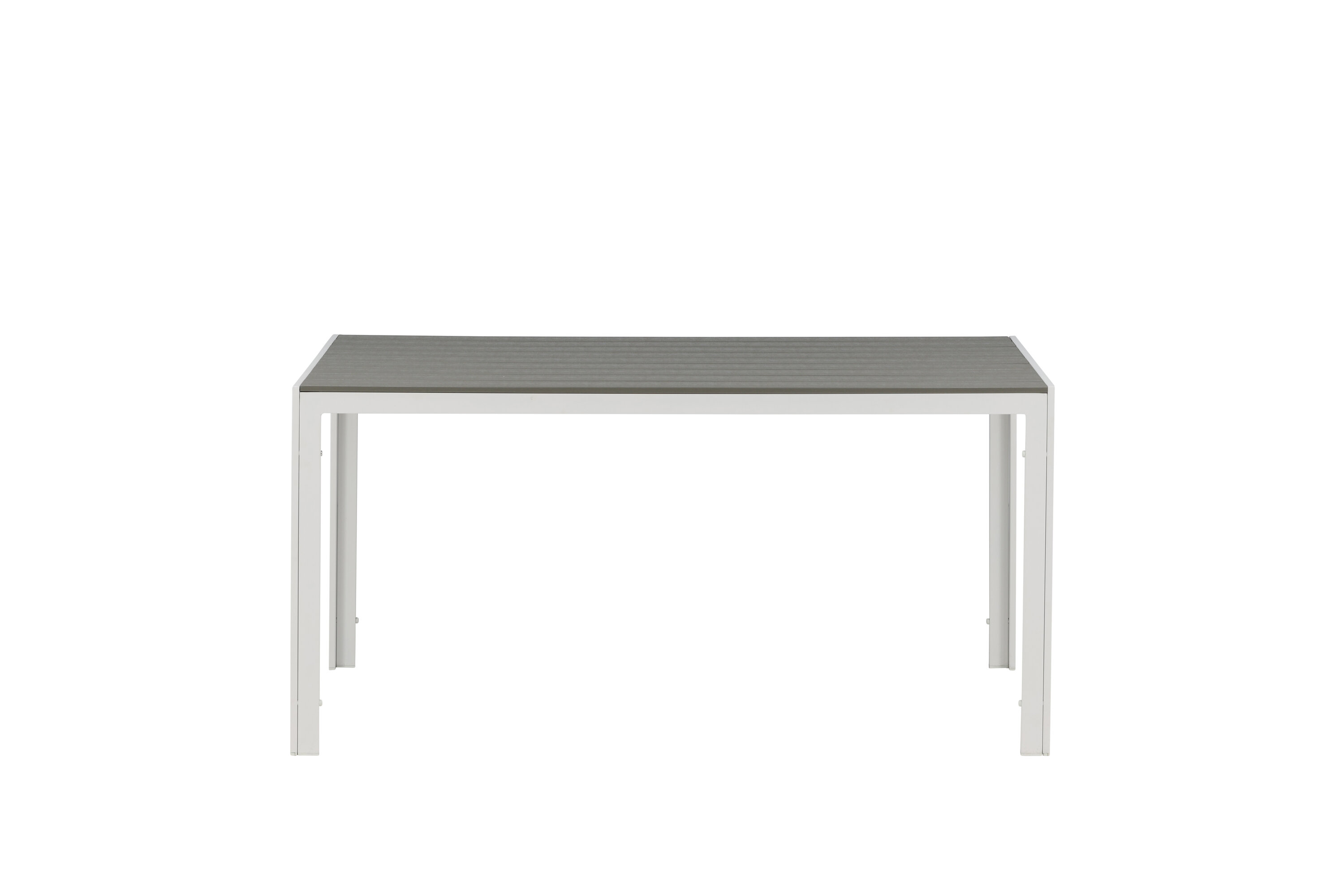 Break table à manger rectangulaire gris, blanc 150 x 90 cm sur fond clair