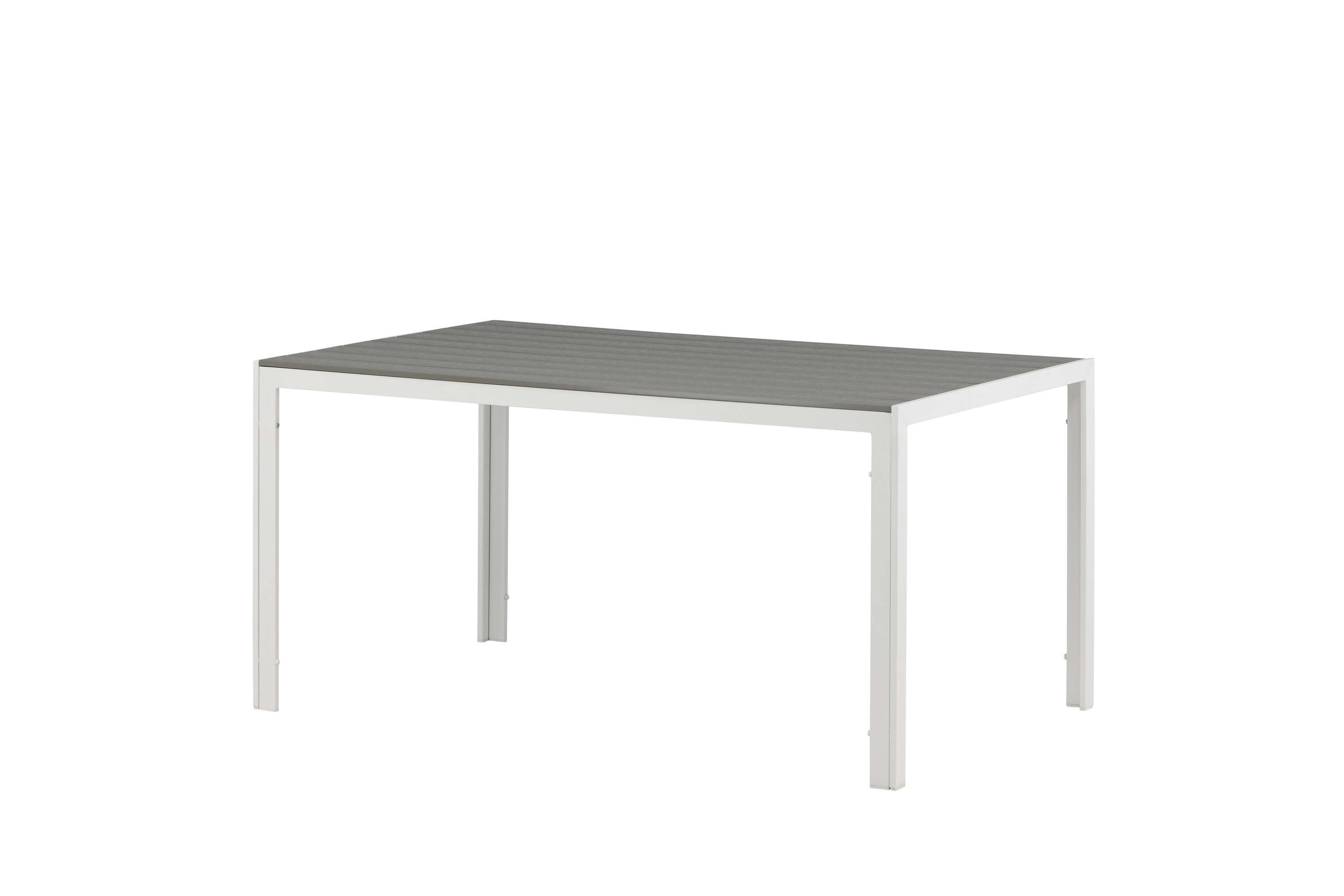 Break table à manger rectangulaire gris, blanc 150 x 90 cm sur fond clair