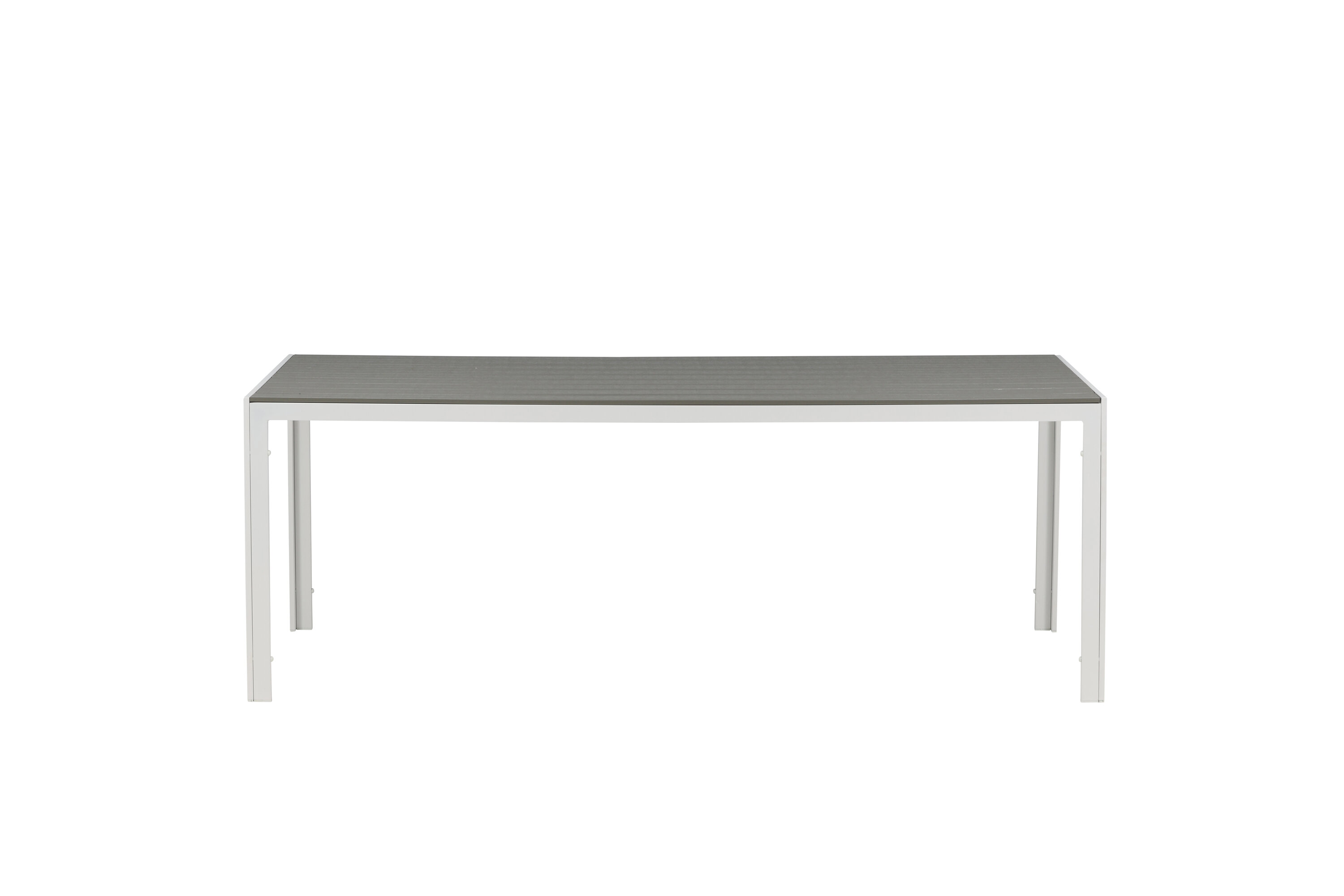 Break table à manger rectangulaire gris, blanc 205 x 90 cm sur fond clair