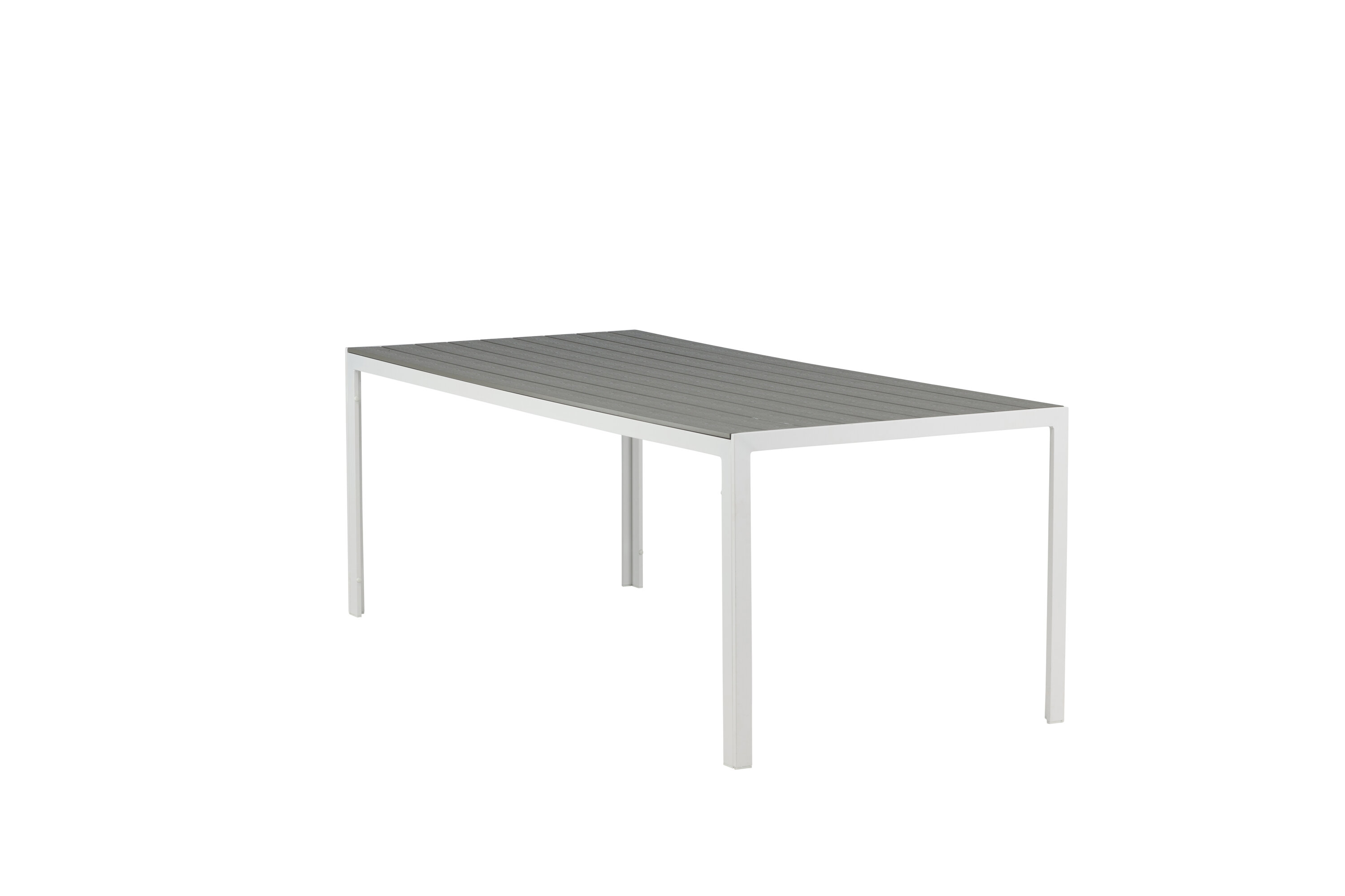 Break table à manger rectangulaire gris, blanc 205 x 90 cm sur fond clair
