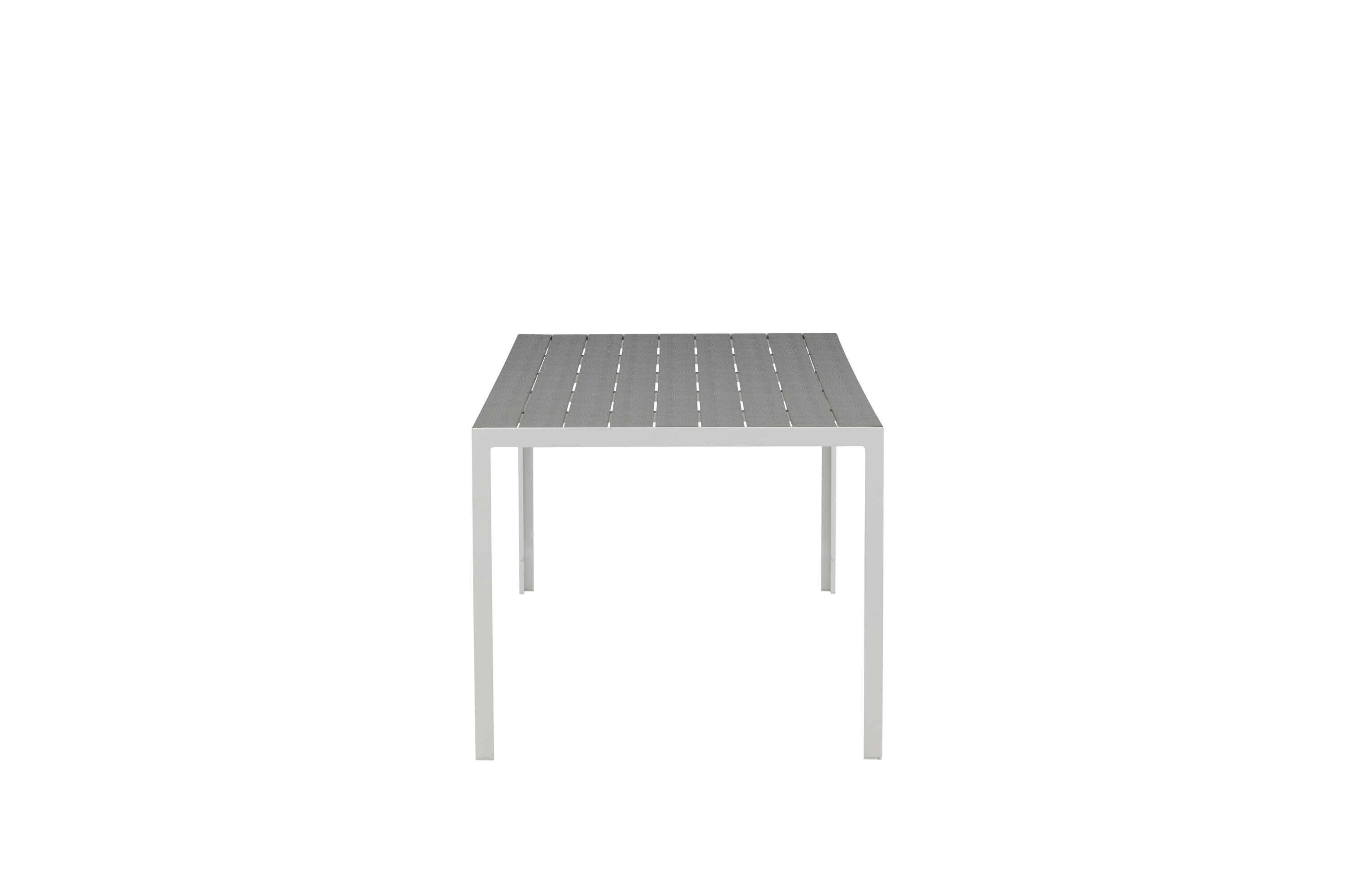 Break table à manger rectangulaire gris, blanc 205 x 90 cm sur fond clair