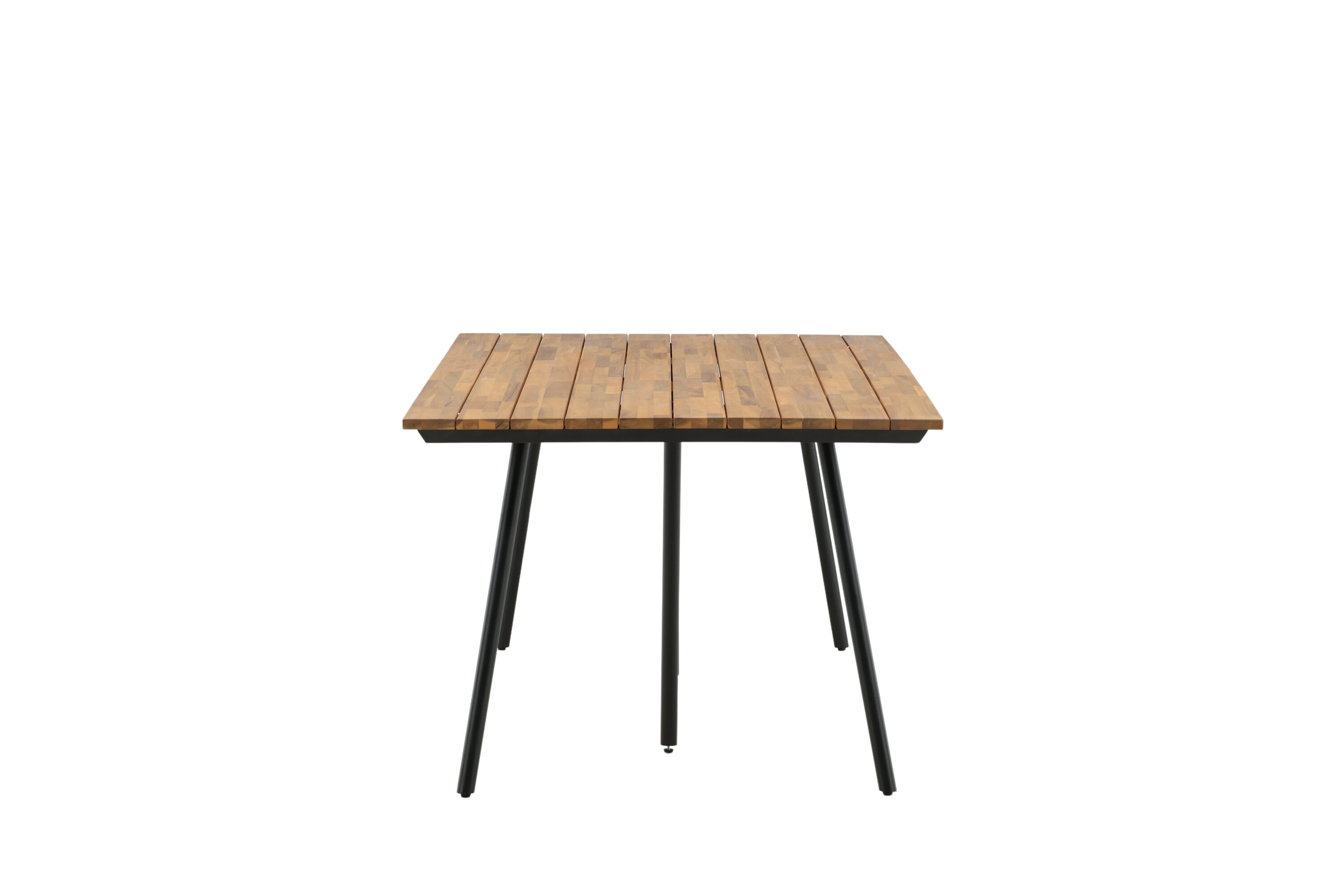 Chan table à manger rectangulaire noir, naturel 200 x 100 cm sur fond clair