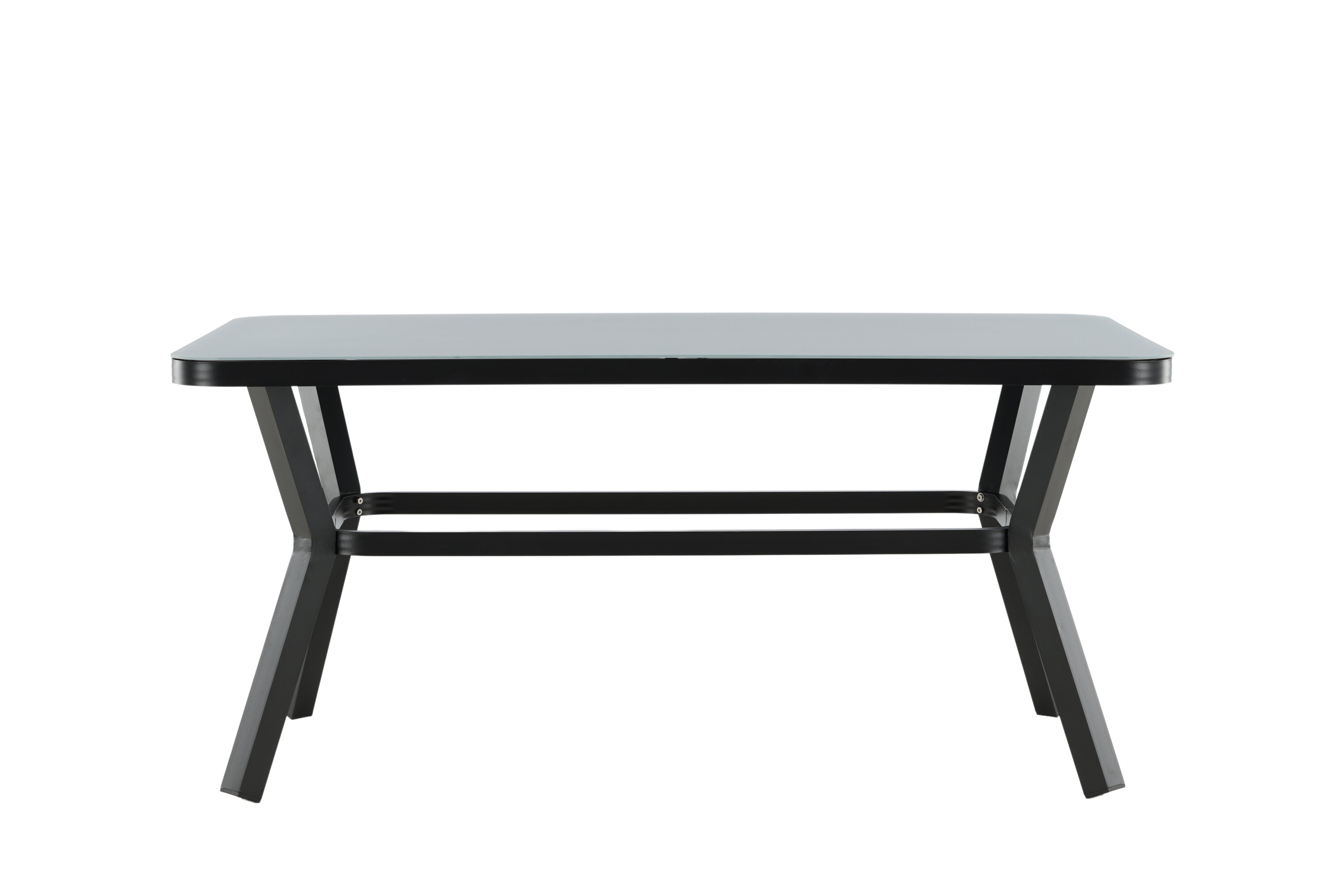 Virya table à manger rectangulaire noir, gris 160 x 90 cm sur fond clair