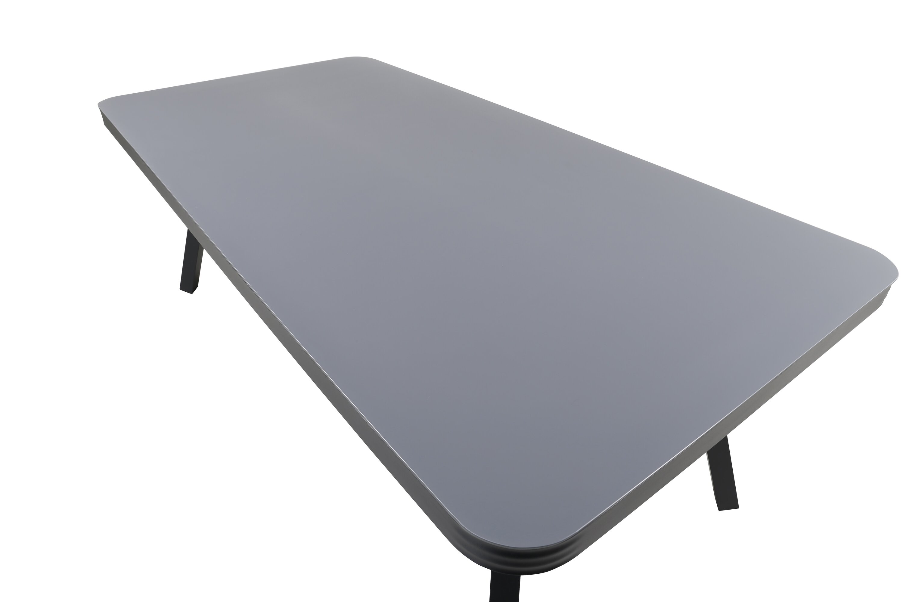 Virya table à manger rectangulaire noir, gris 200 x 100 cm sur fond clair