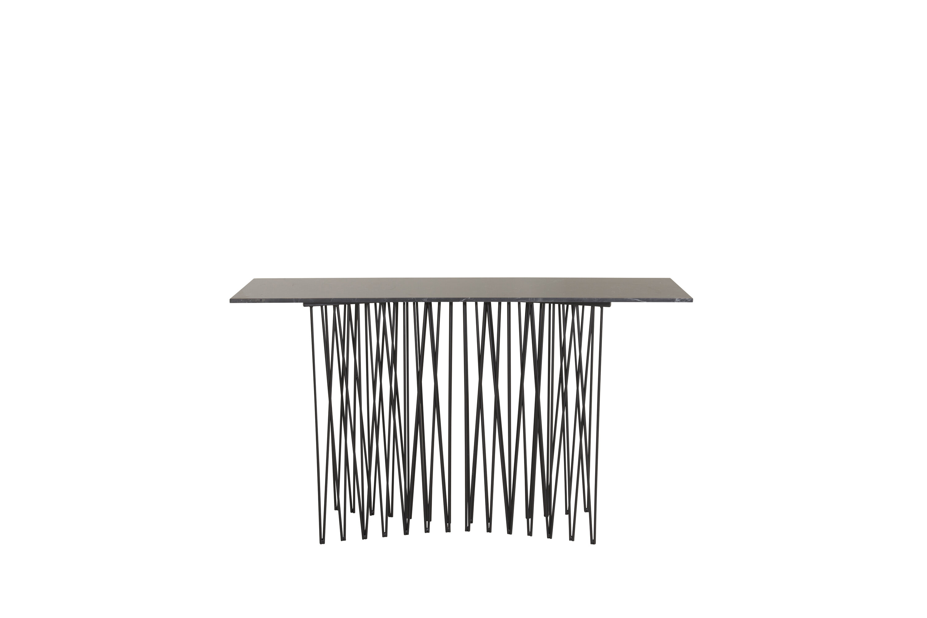 Détail du table d'appoint Stone noir 130 x 37 cm