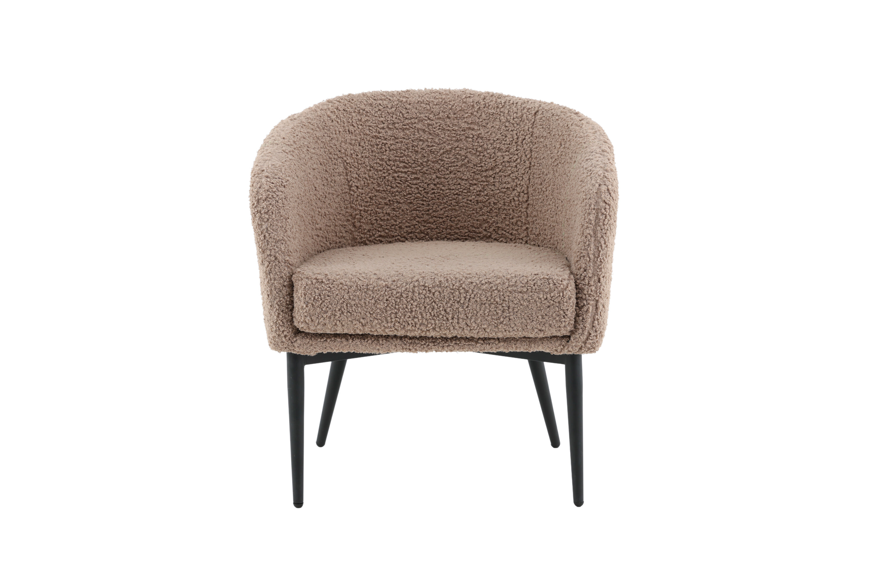 Fluffy fauteuil noir, marron 64 x 70 x 66 cm sur fond clair