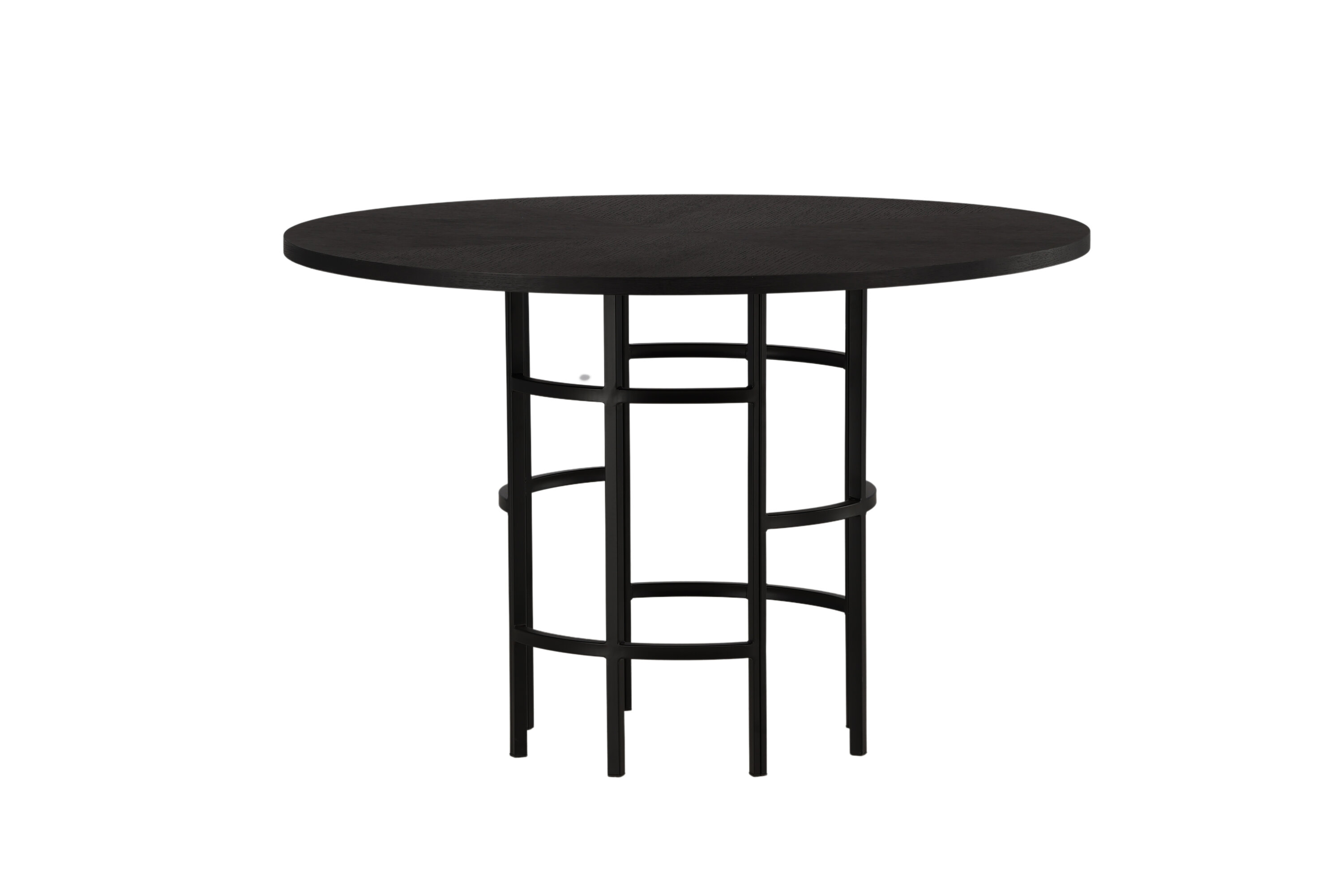 Copenhagen table à manger ronde noir ⌀115 cm sur fond clair