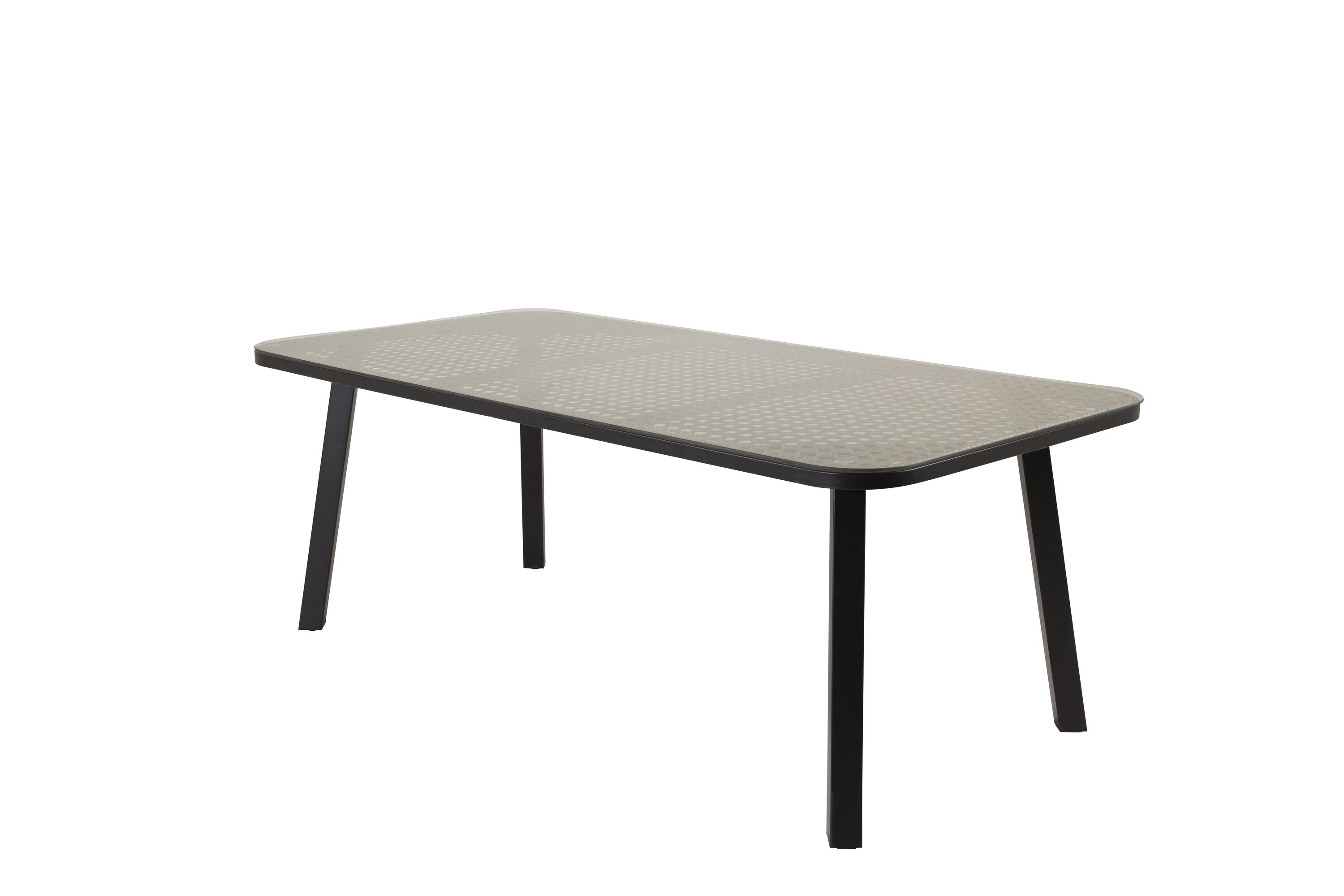 Détail du table à manger rectangulaire Paola noir, sable 200 x 100 cm