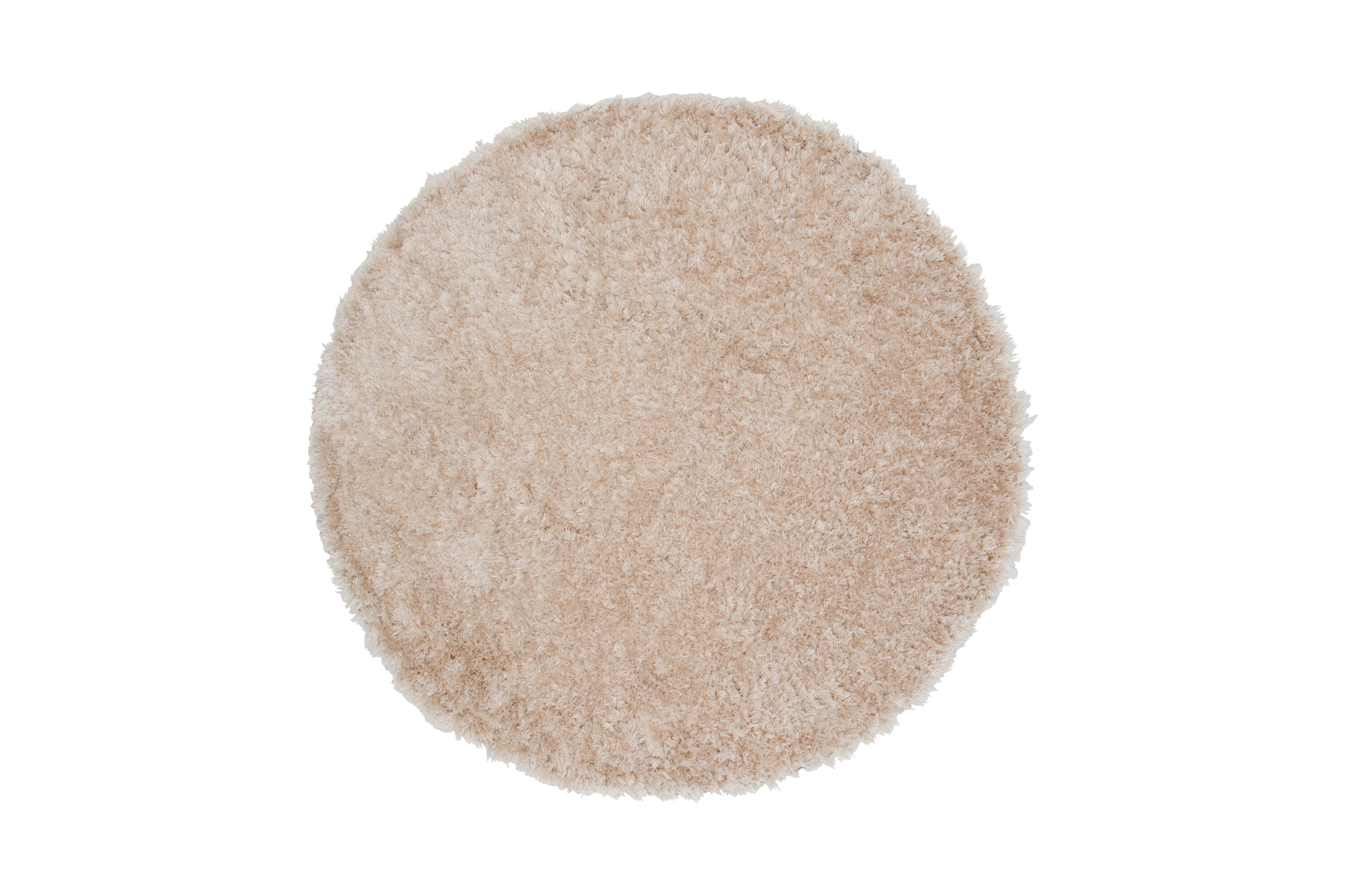 Détail du tapis de salon Natta beige ⌀200 cm