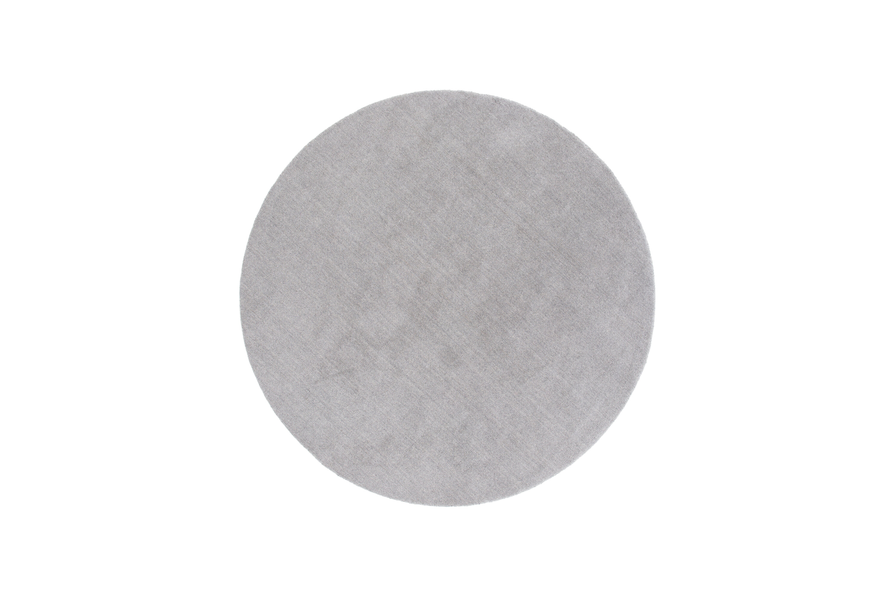 Vue du tapis de salon Ulla gris clair ⌀200 cm