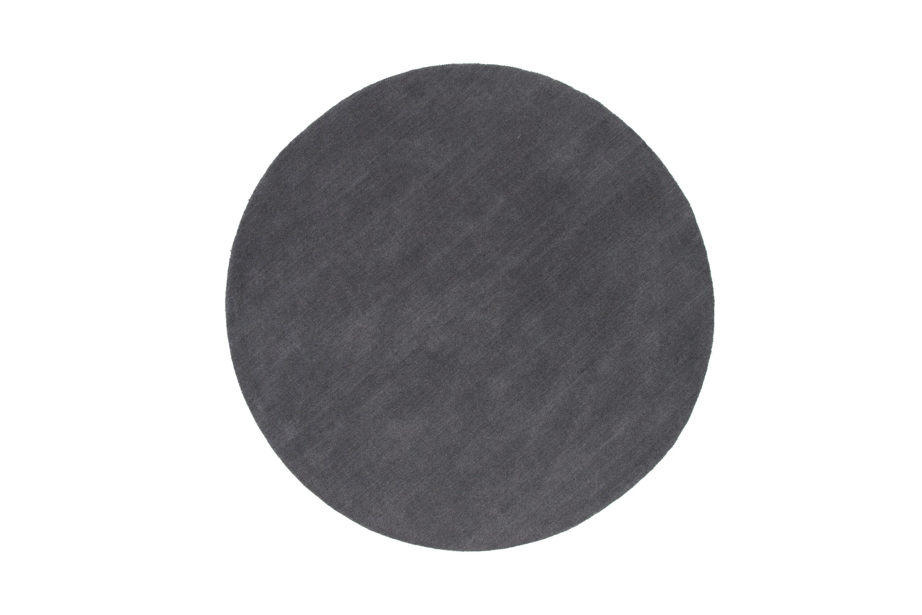 Détail du tapis de salon Ulla gris foncé ⌀200 cm