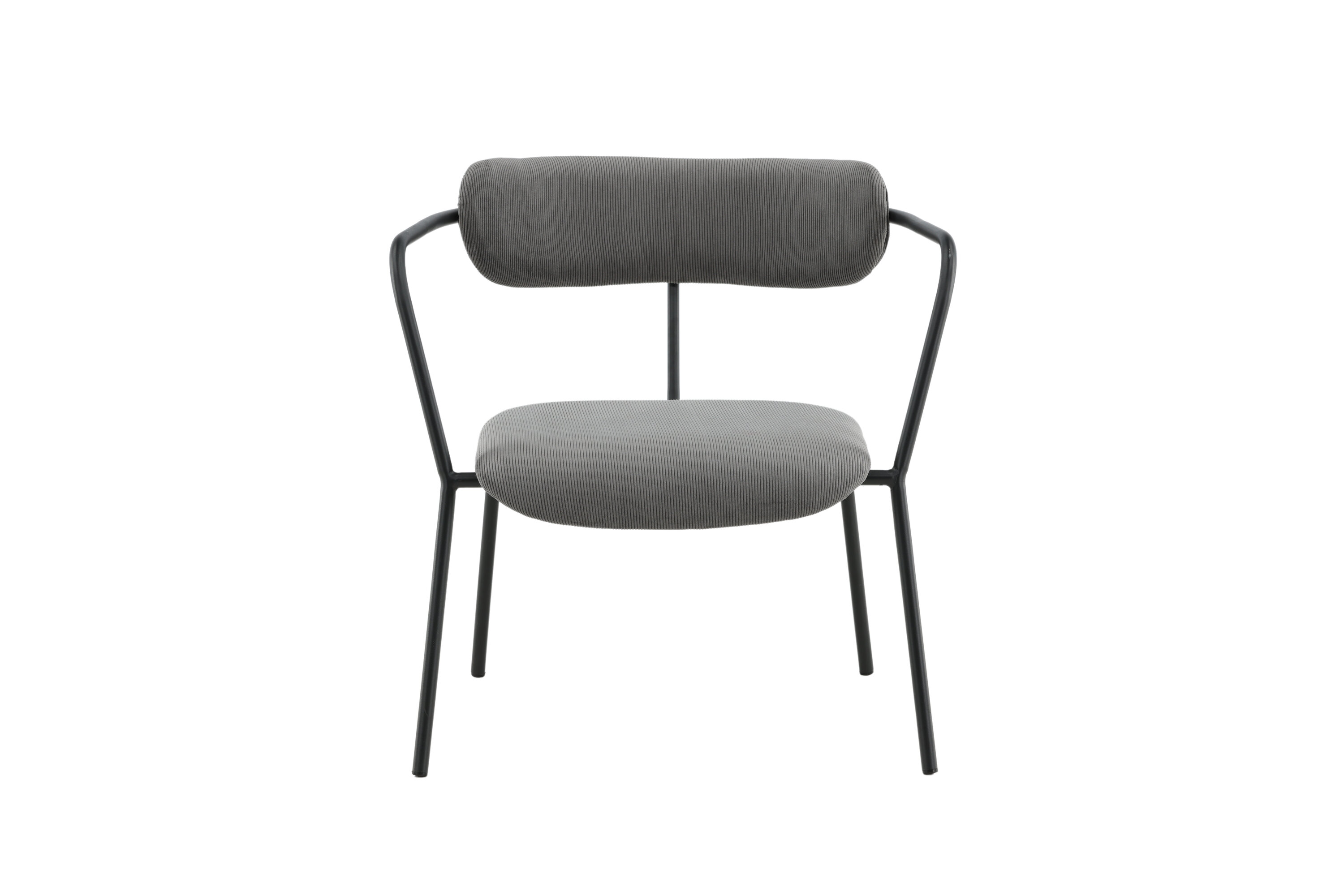 Duffy fauteuil noir, gris 67 x 69 x 68 cm sur fond clair