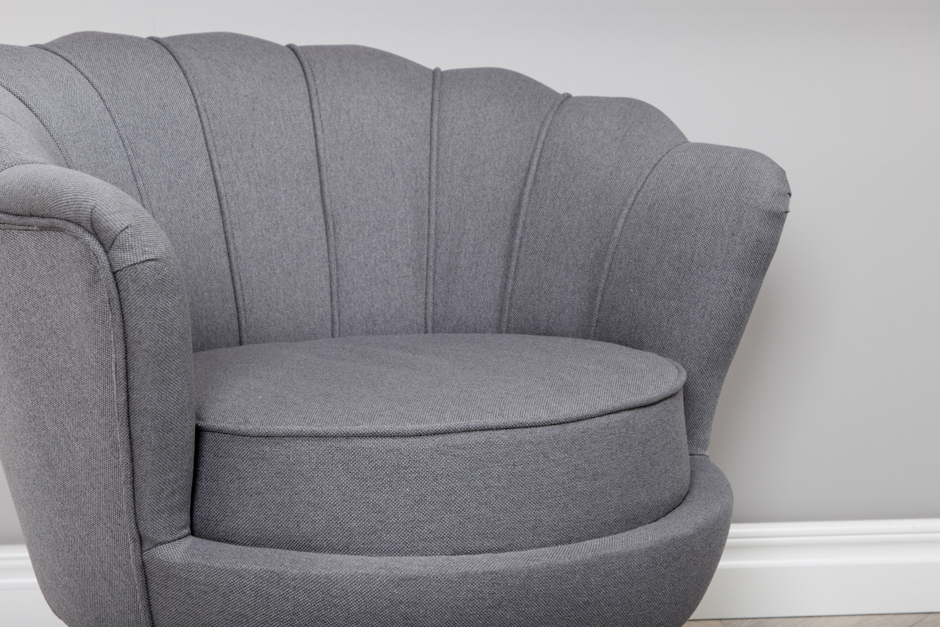Détail du fauteuil Calais noir, gris 77 x 76 x 83 cm