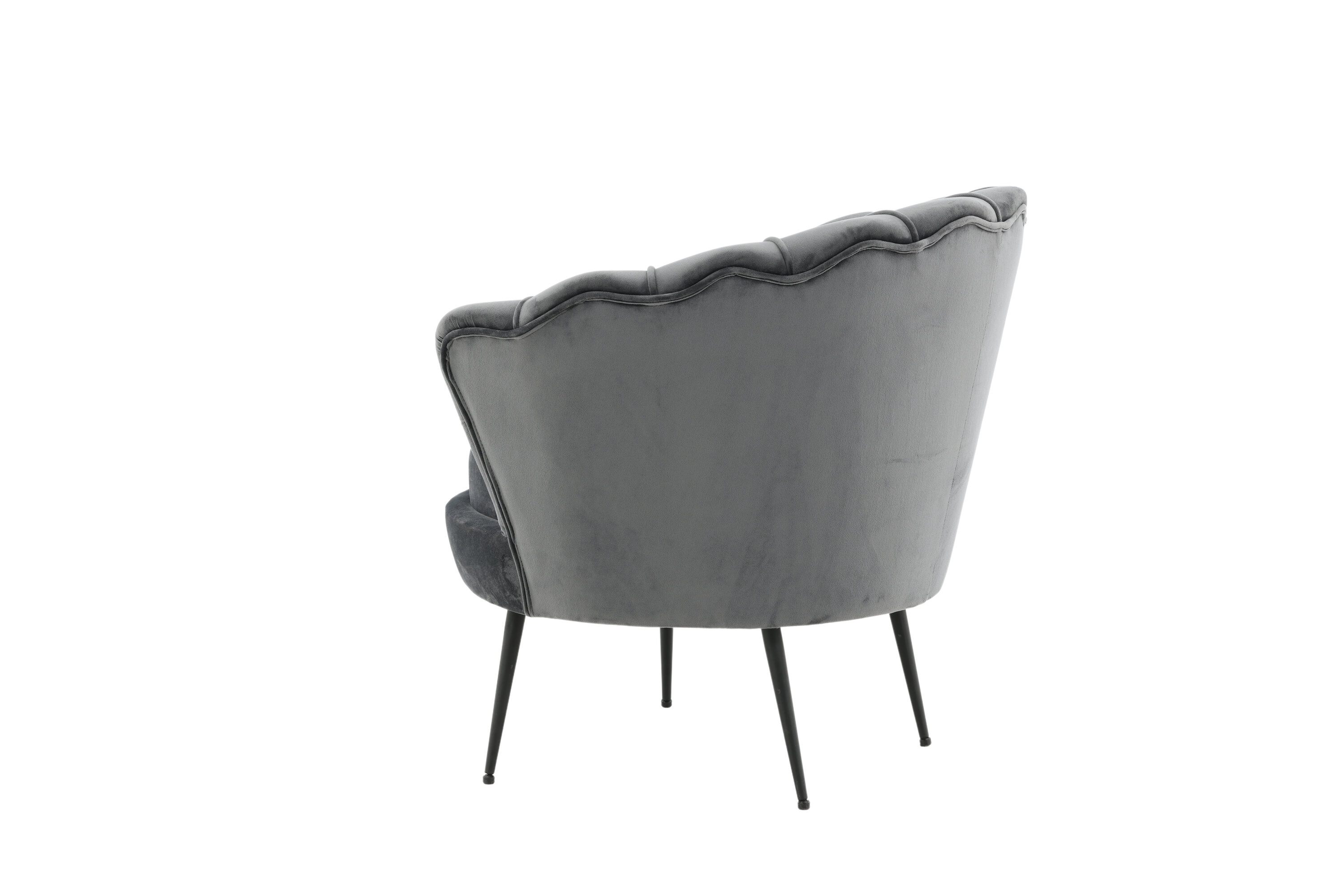 Calais fauteuil noir, gris foncé 77 x 76 x 83 cm sur fond clair