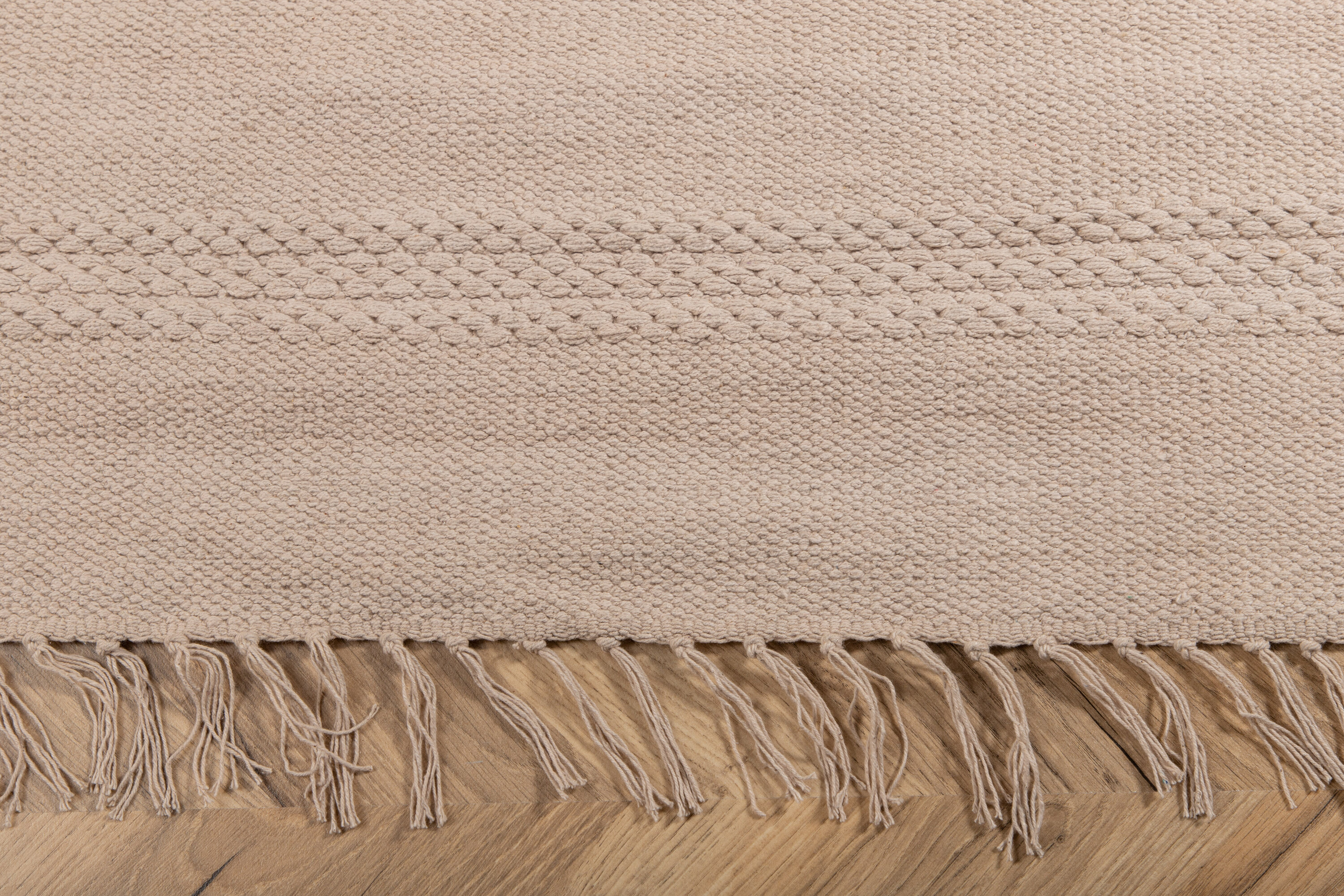 Détail du tapis de salon Nico beige 300 x 200 cm