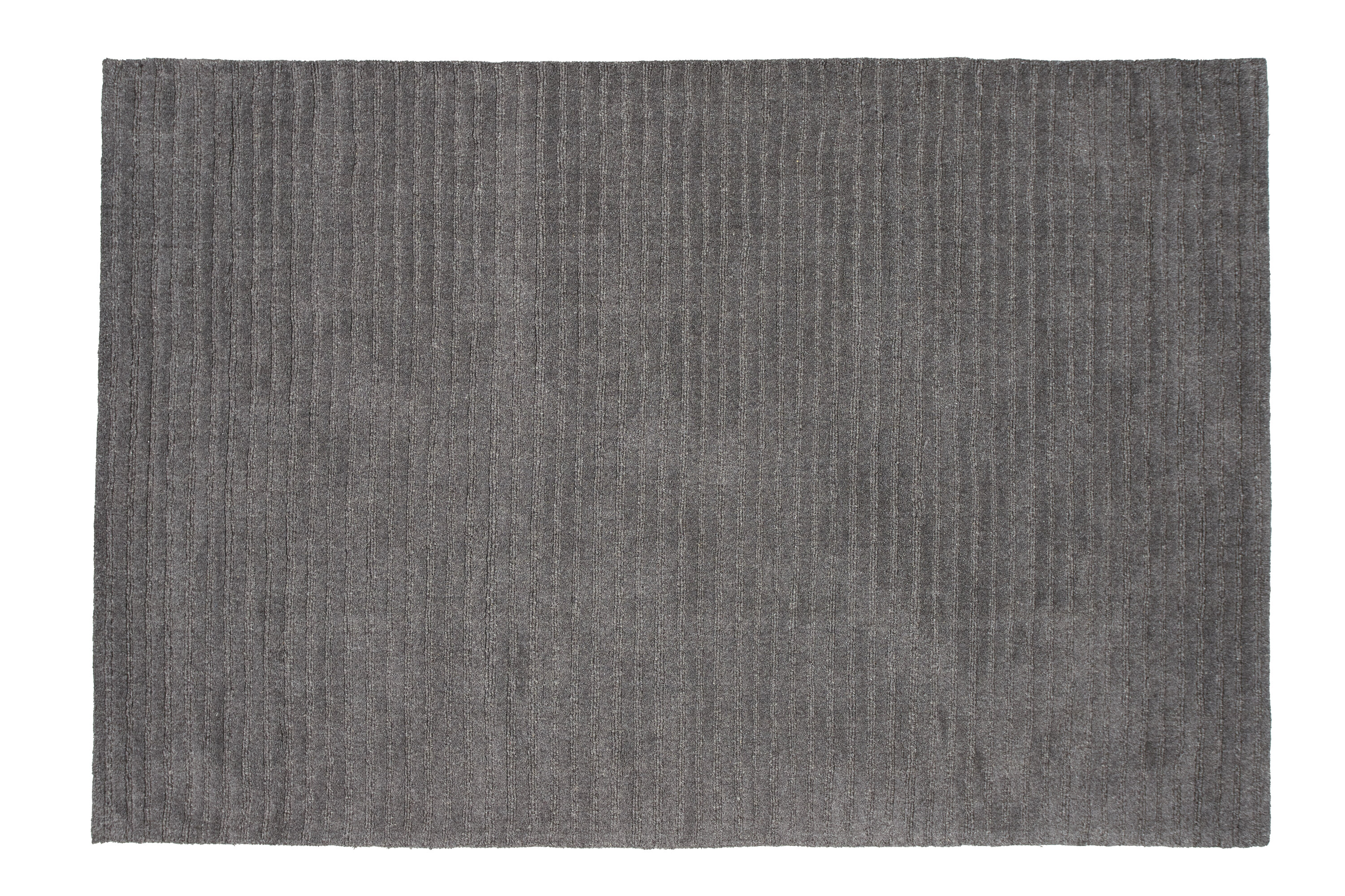 Milton tapis de salon gris foncé 230 x 160 cm sur fond clair