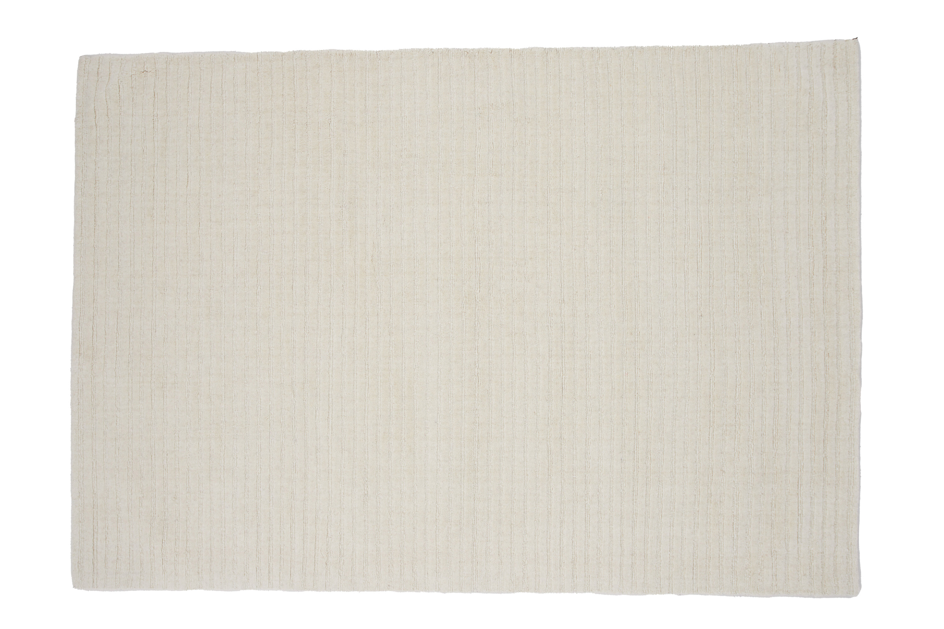 Milton tapis de salon blanc 300 x 200 cm sur fond clair
