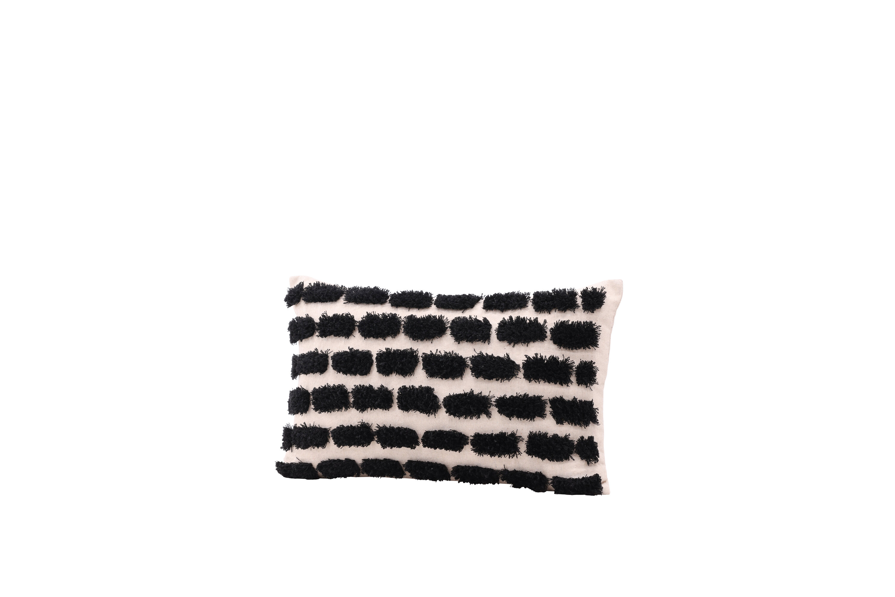 Lova housse de coussin beige, noir 30 x 50 cm sur fond clair