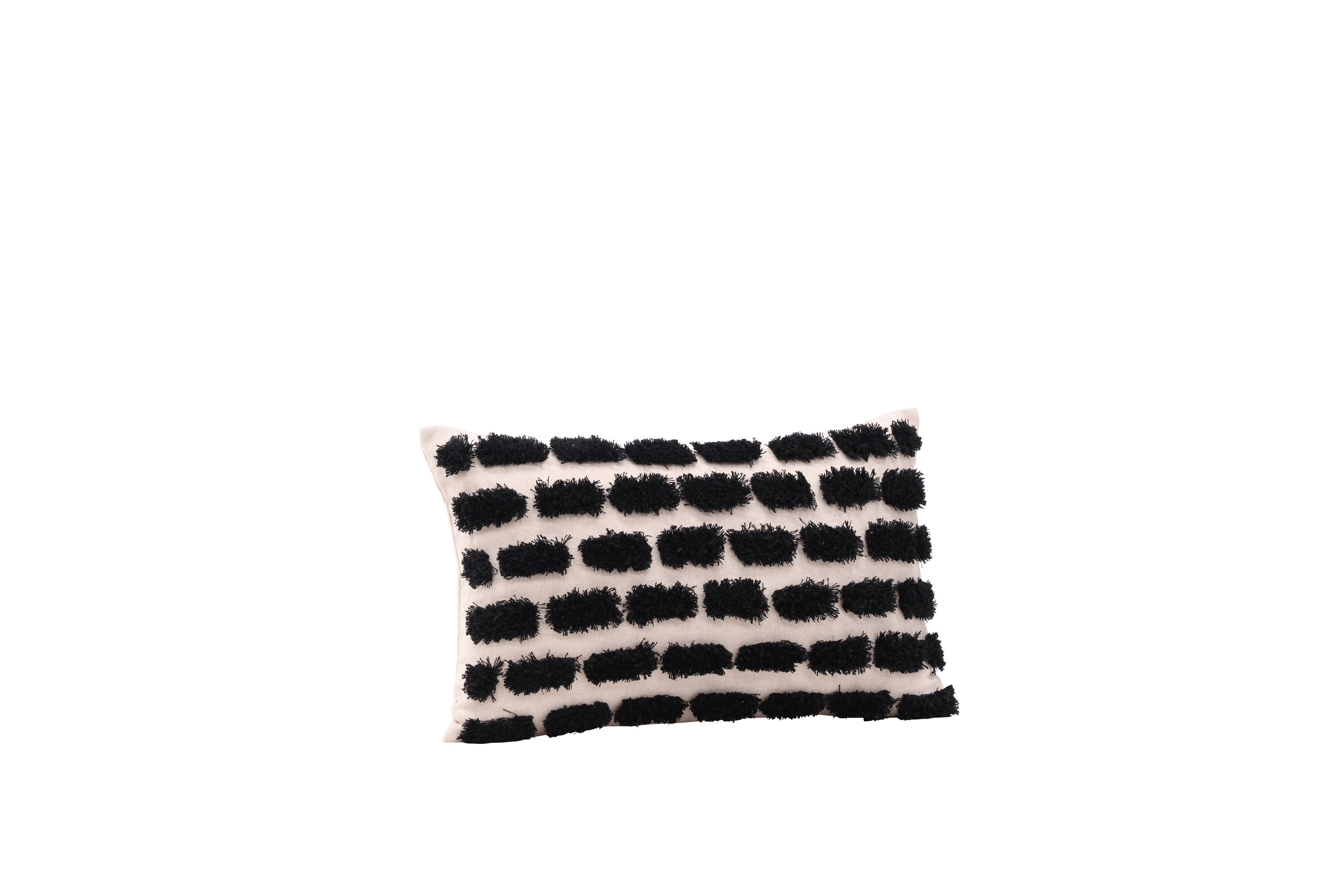 Lova housse de coussin beige, noir 30 x 50 cm sur fond clair