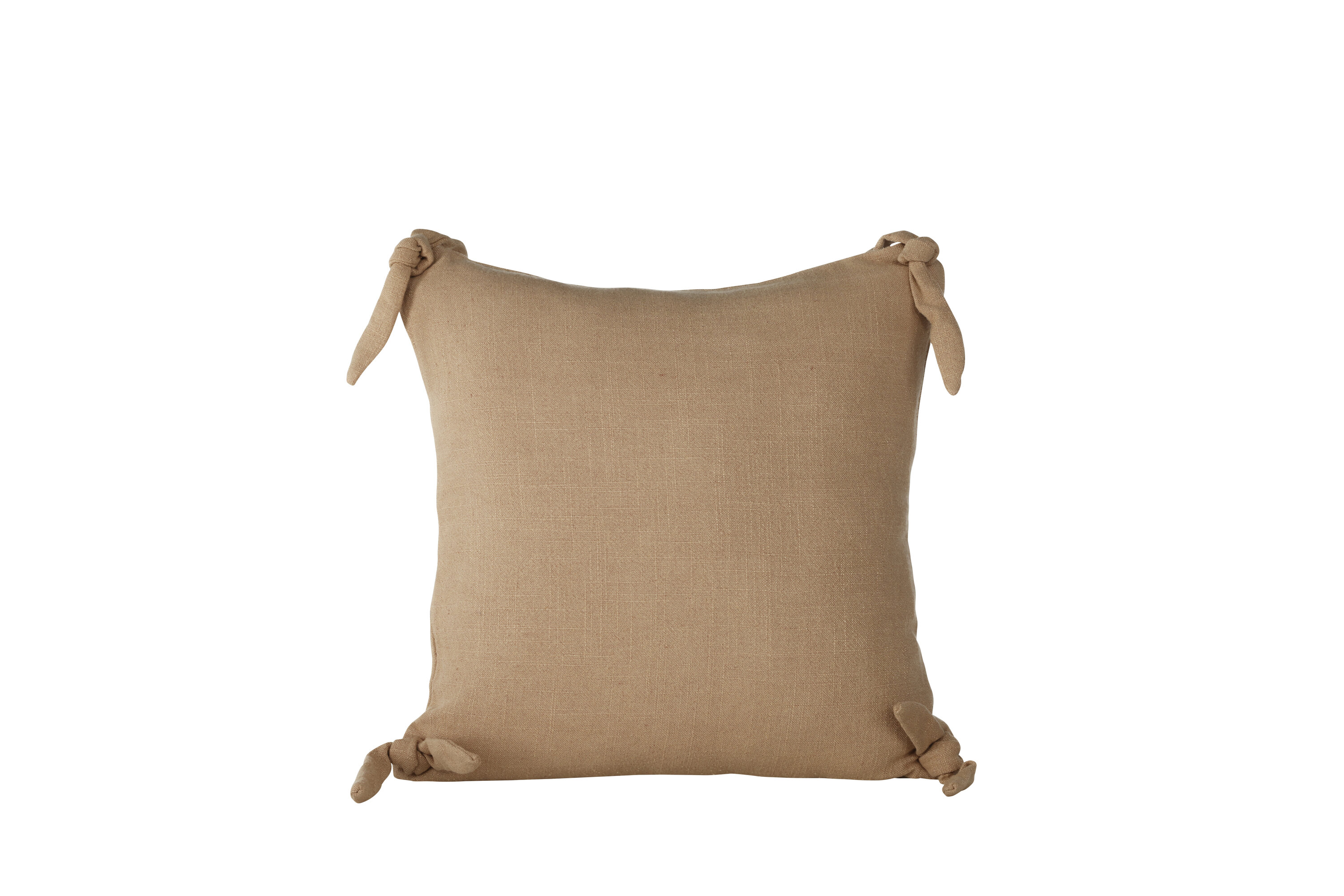 Nora housse de coussin marron 40 x 40 cm sur fond clair