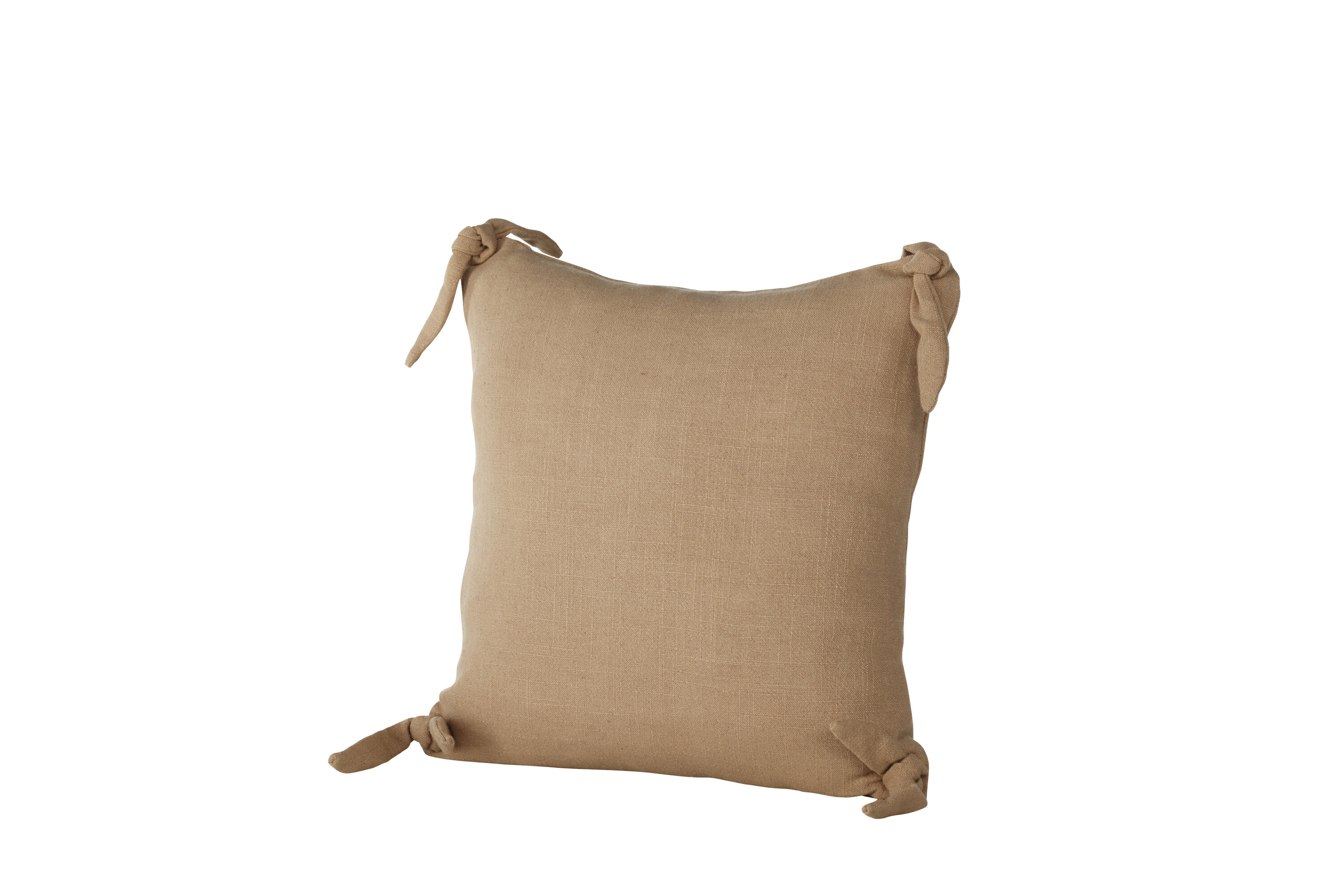 Nora housse de coussin marron 40 x 40 cm sur fond clair