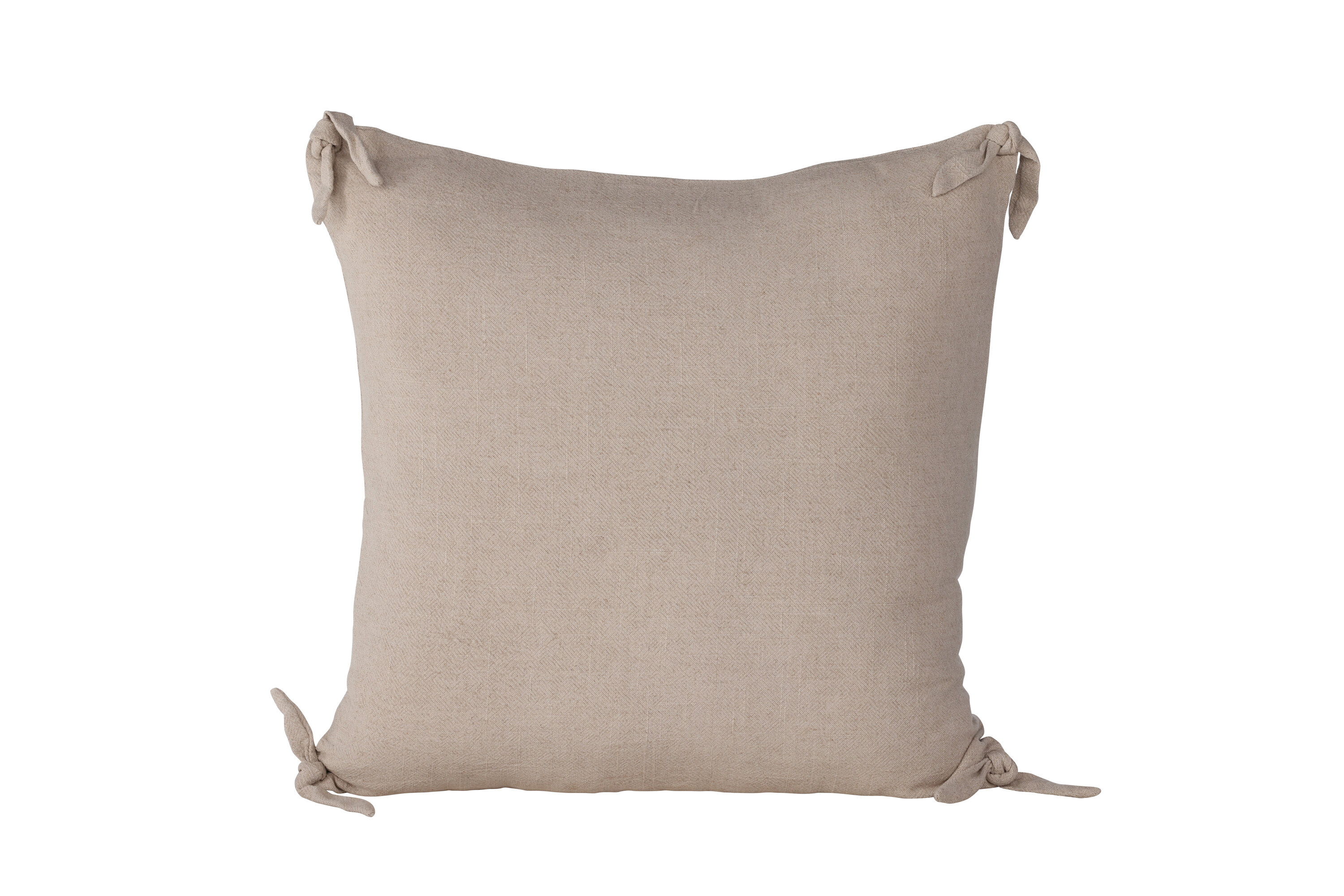 Nora housse de coussin beige 60 x 60 cm sur fond clair