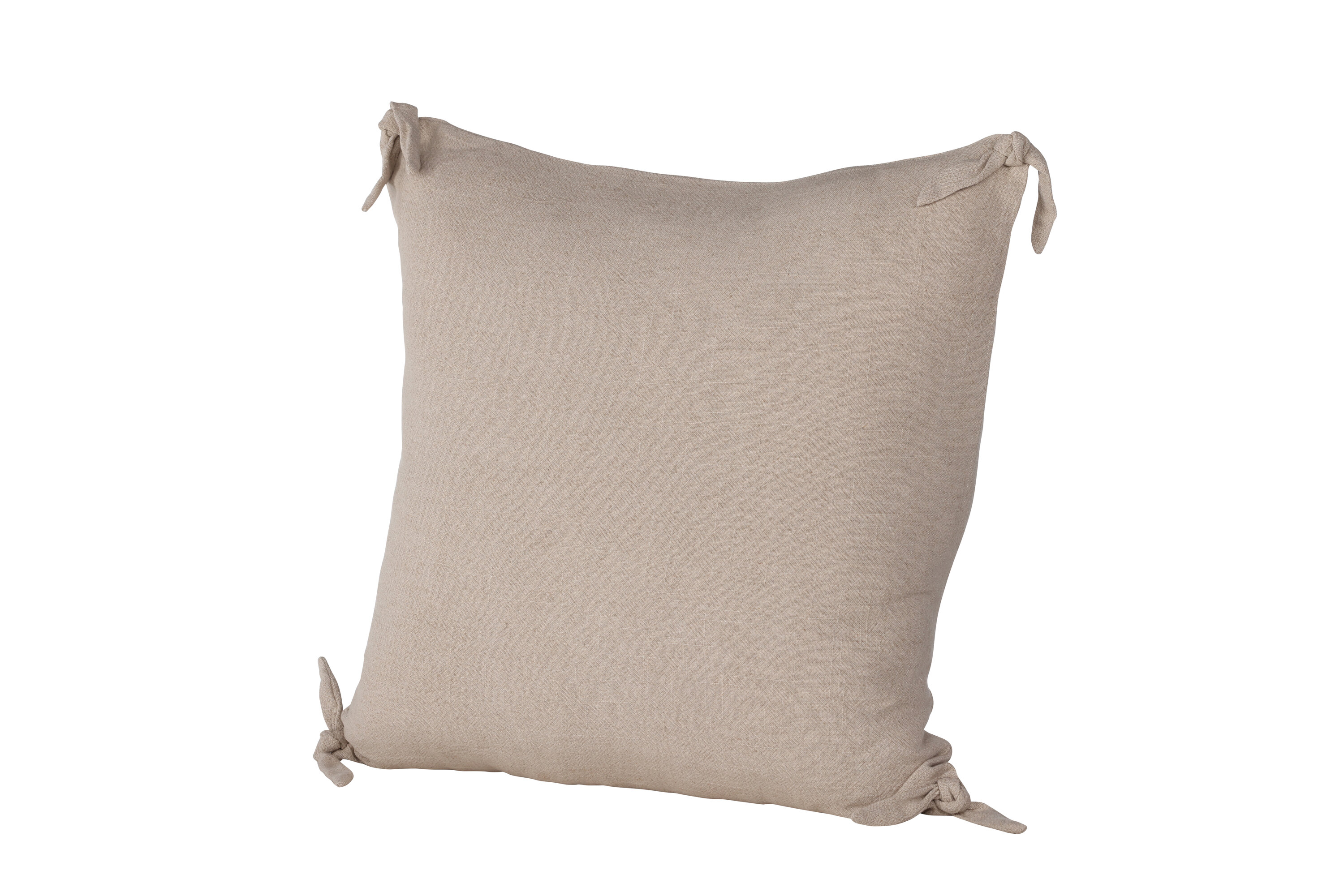 Nora housse de coussin beige 60 x 60 cm sur fond clair