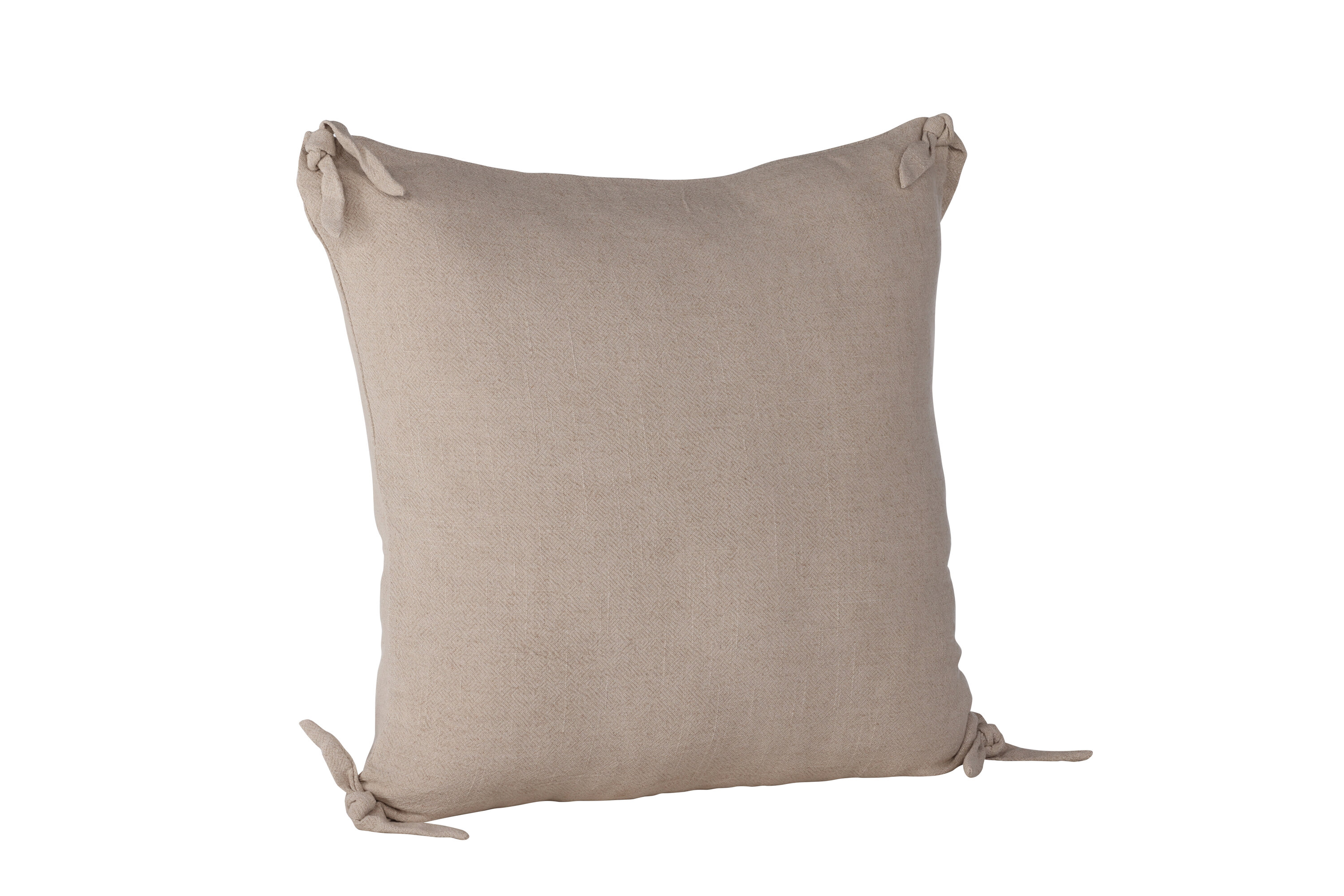 Nora housse de coussin beige 60 x 60 cm sur fond clair