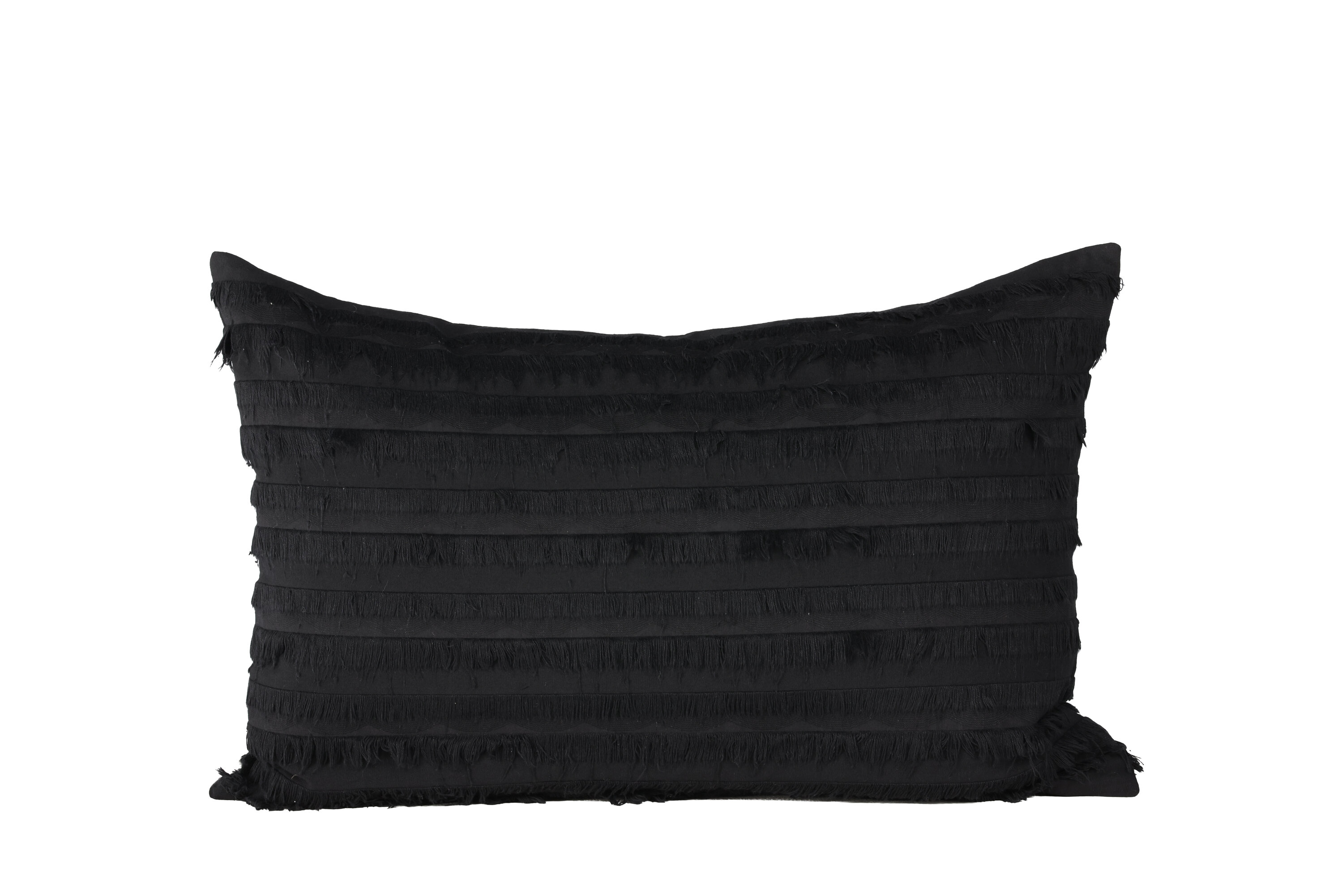 Edith housse de coussin noir 40 x 60 cm sur fond clair