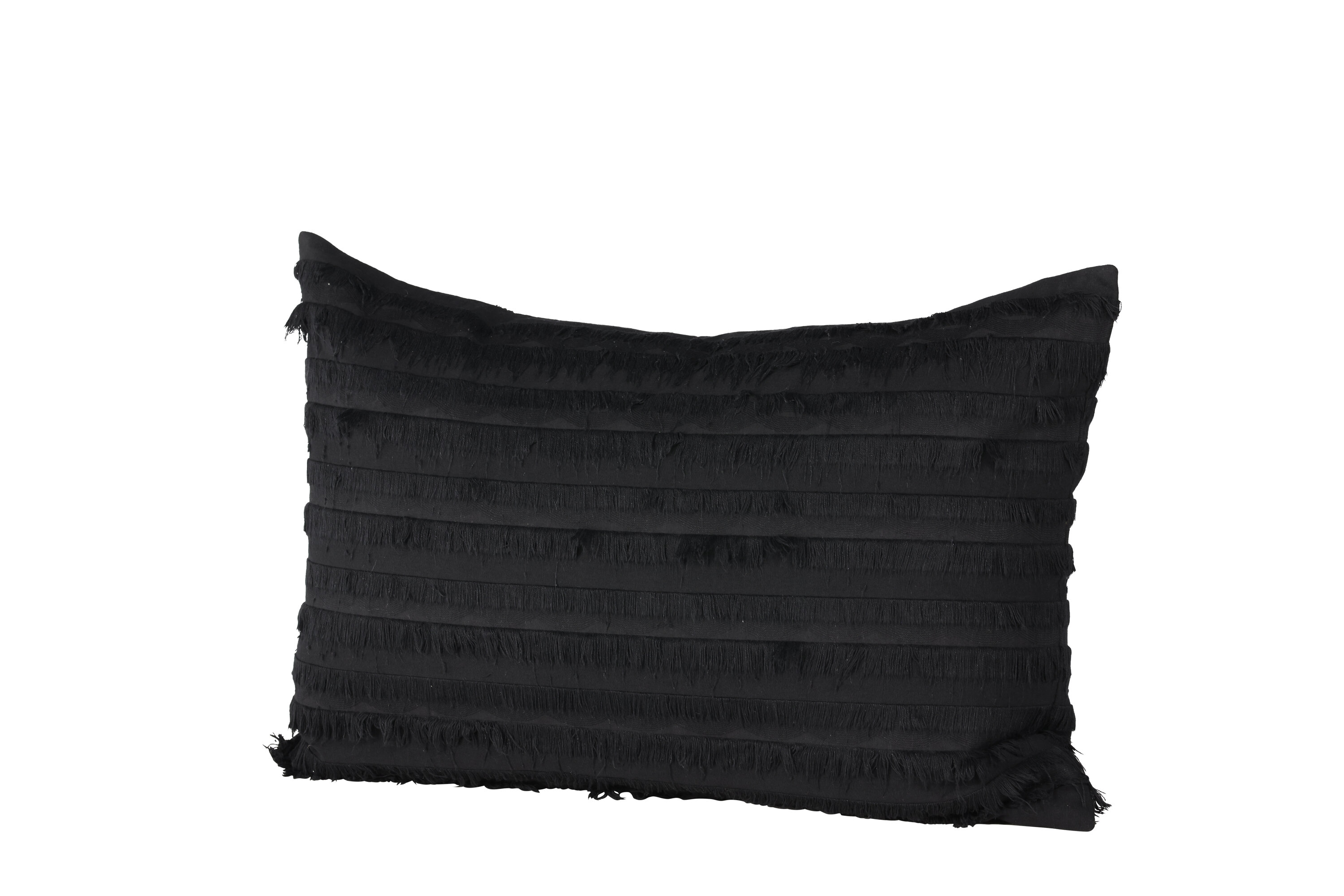 Edith housse de coussin noir 40 x 60 cm sur fond clair
