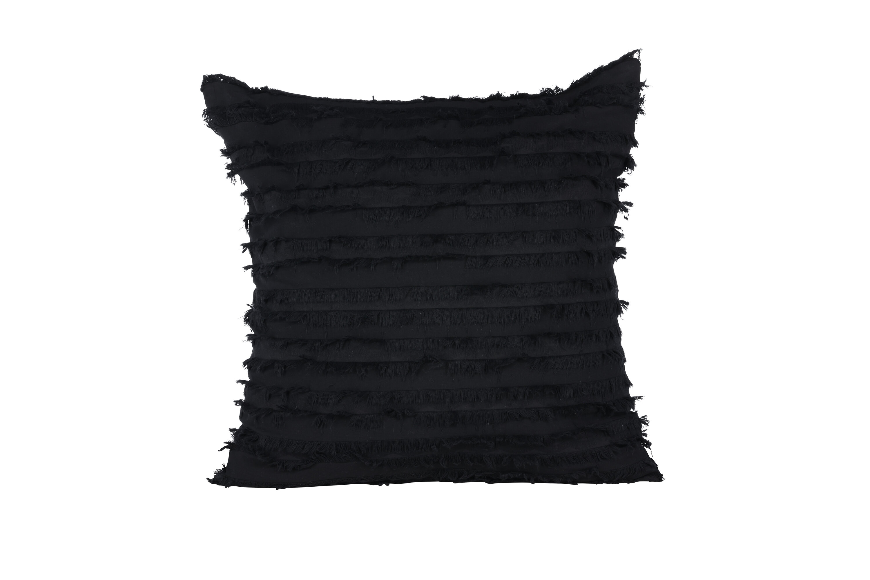Edith housse de coussin noir 60 x 60 cm sur fond clair