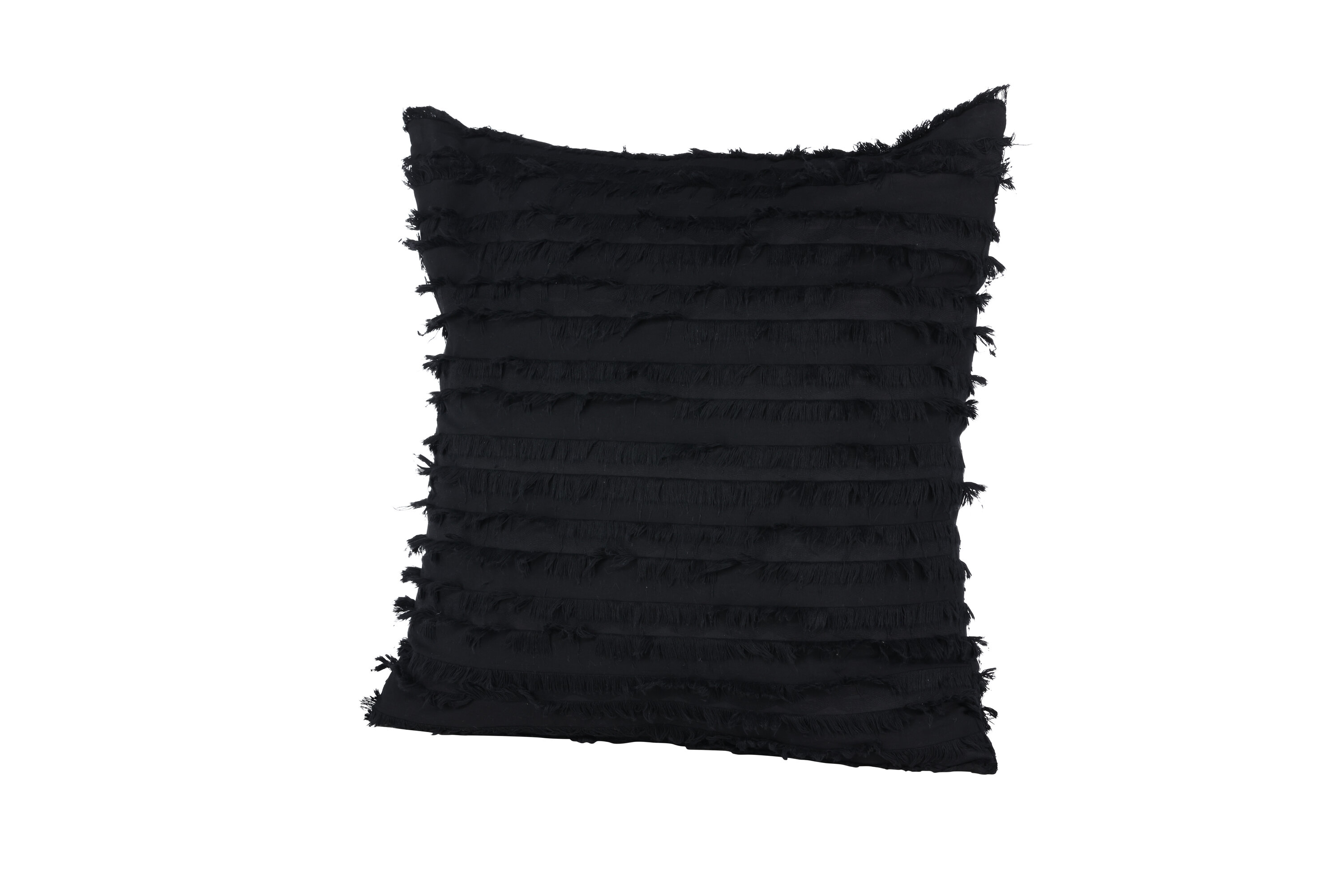 Edith housse de coussin noir 60 x 60 cm sur fond clair