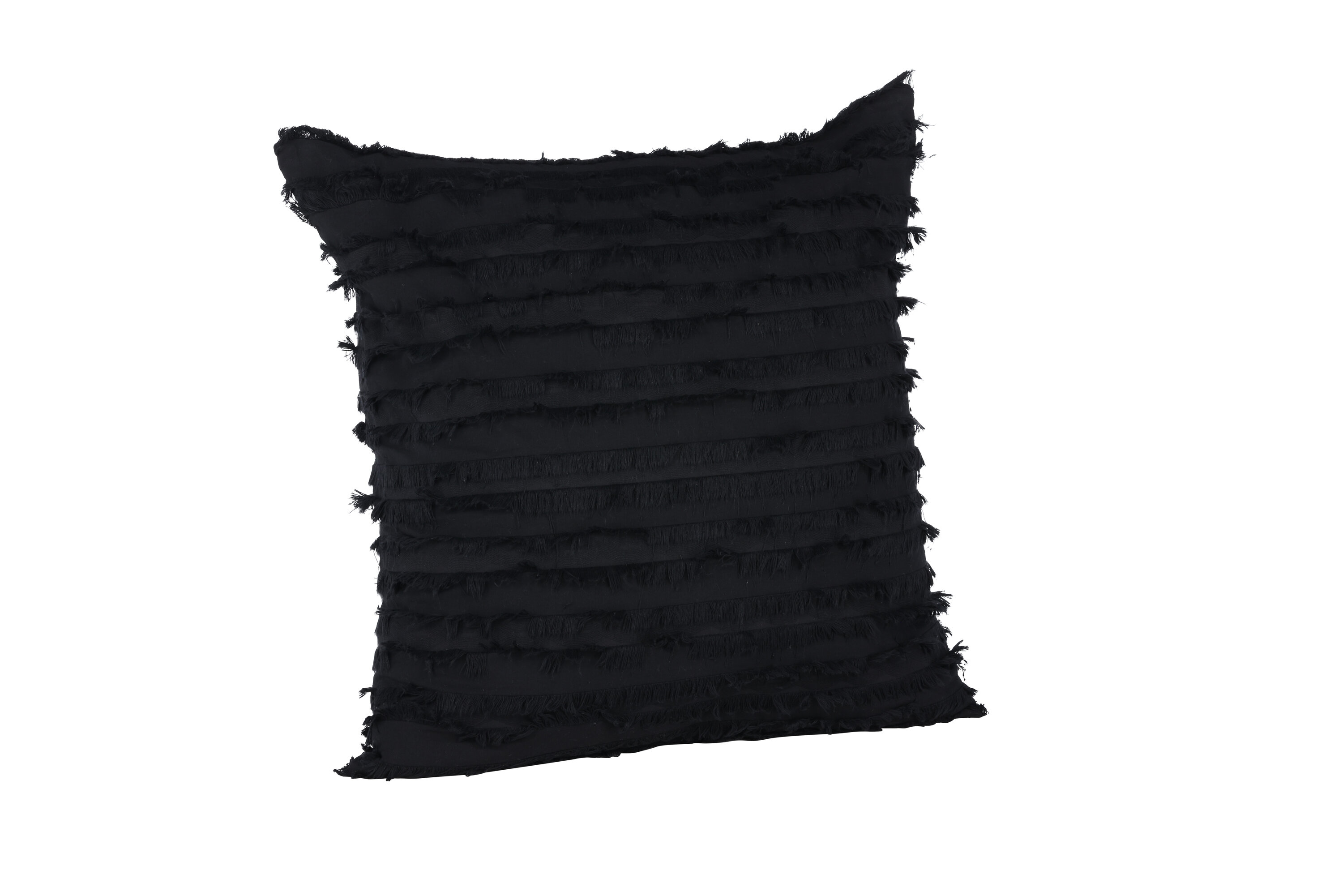 Edith housse de coussin noir 60 x 60 cm sur fond clair