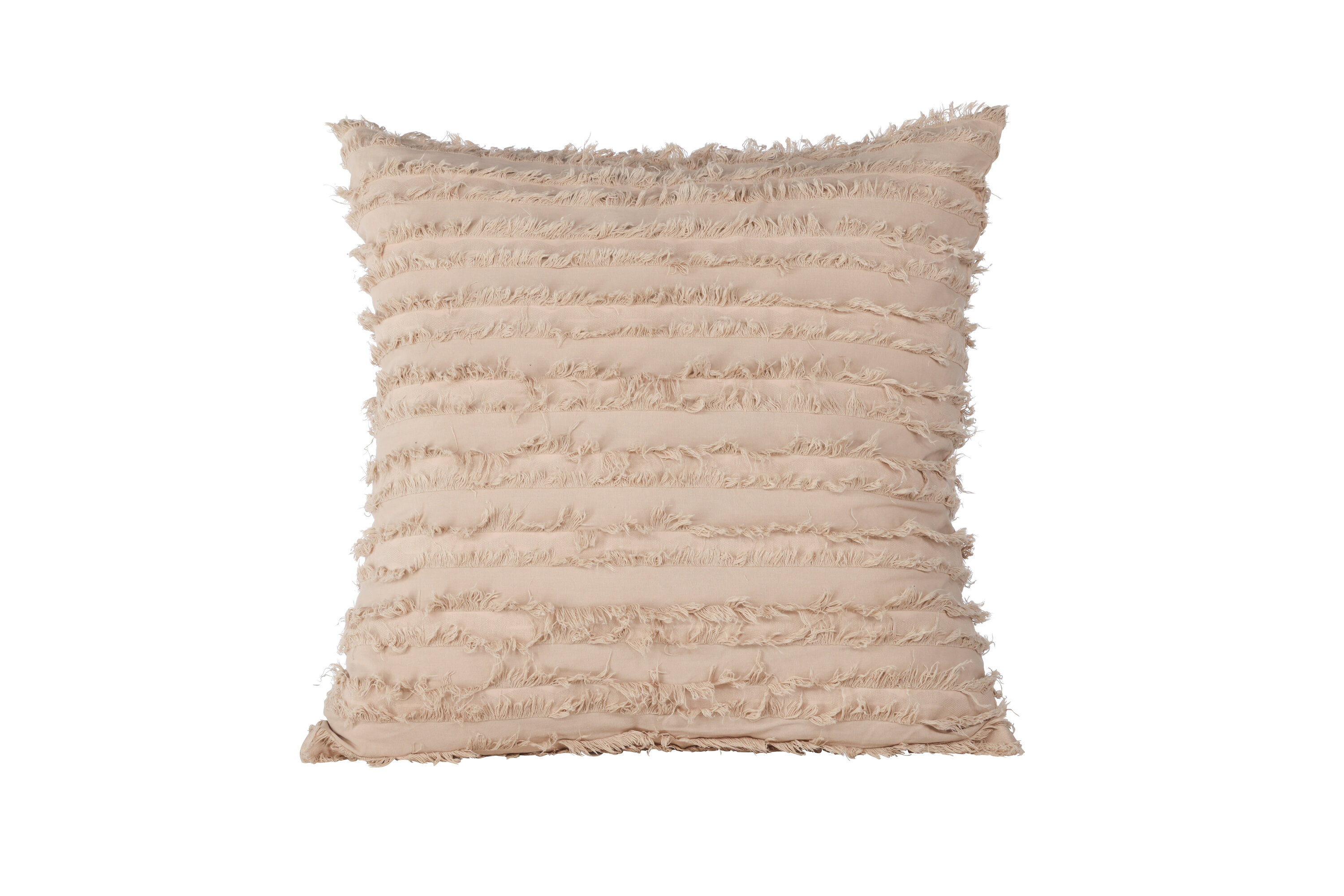 Edith housse de coussin beige 60 x 60 cm sur fond clair