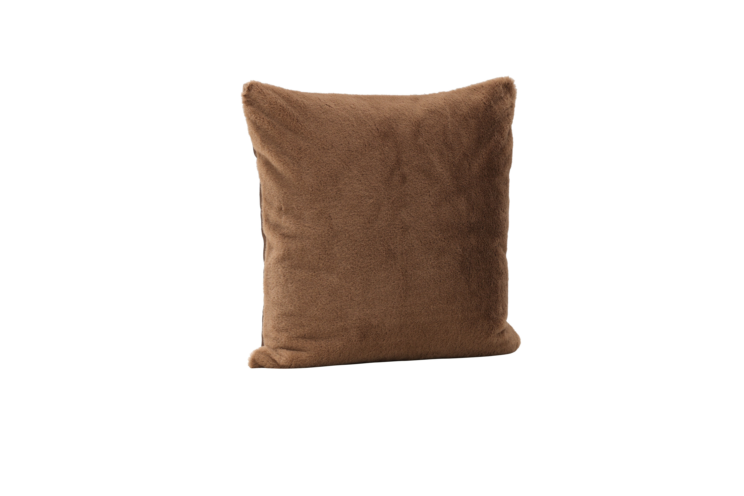 Thea housse de coussin marron 50 x 50 cm sur fond clair