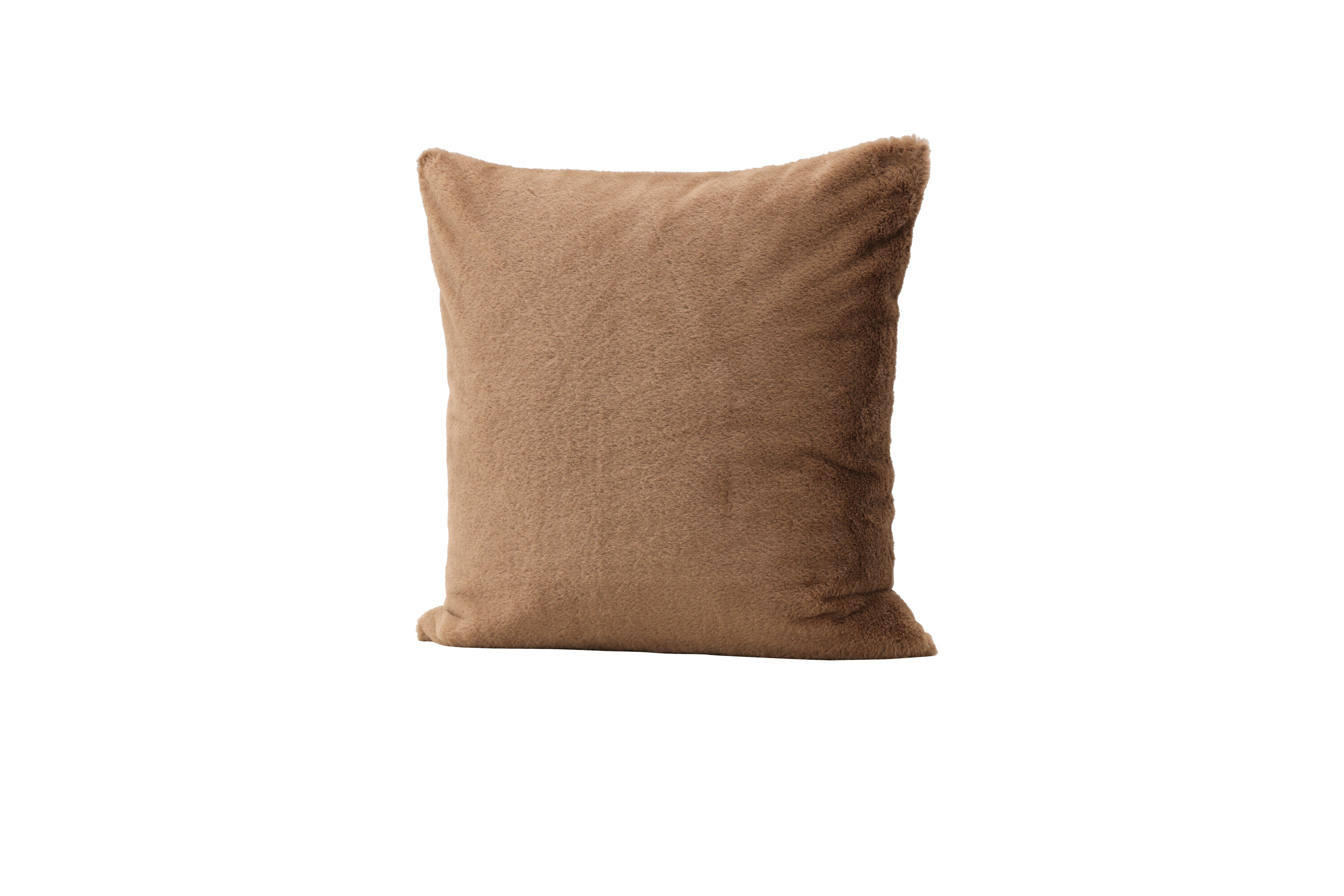 Thea housse de coussin marron 50 x 50 cm sur fond clair