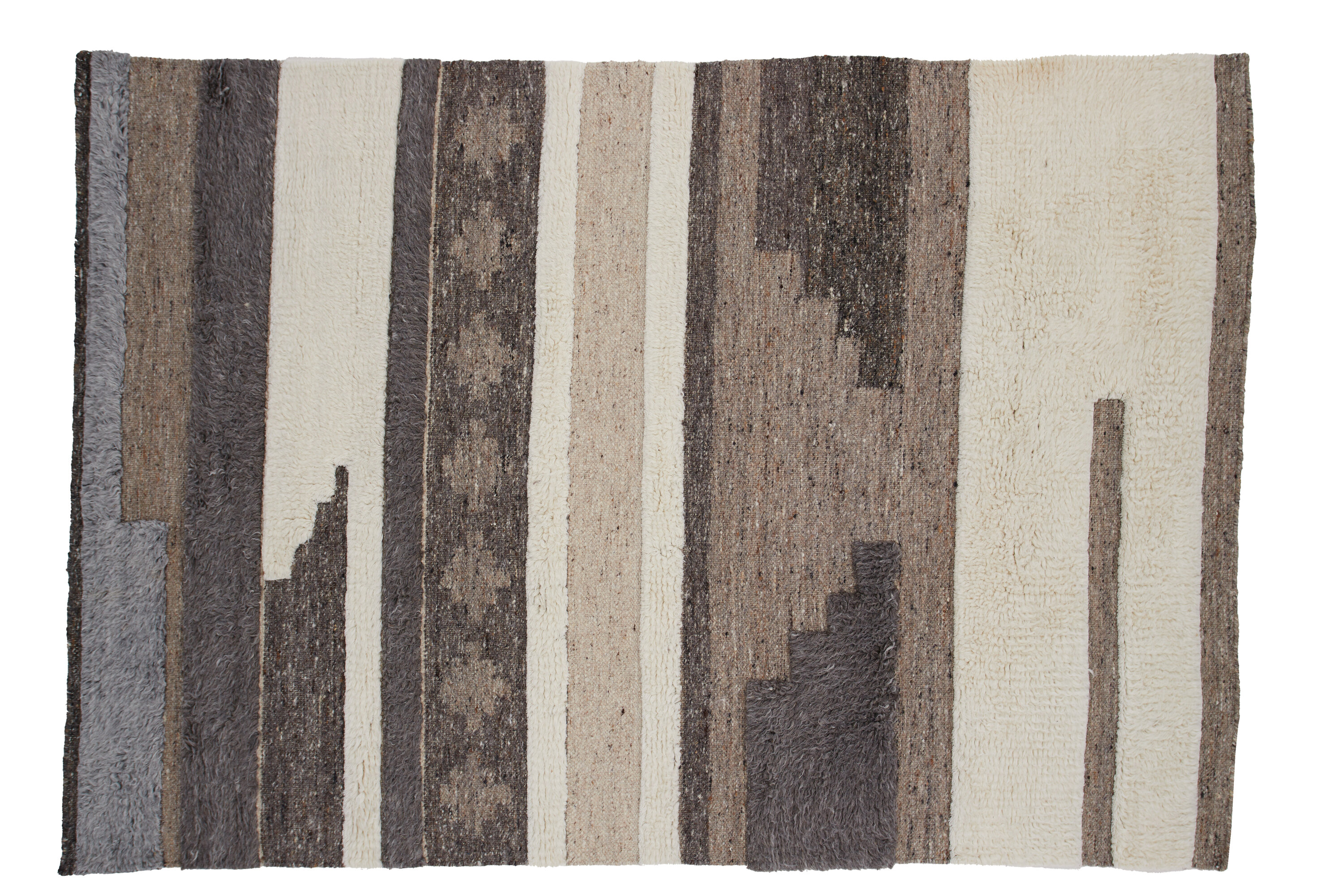 Vincent tapis de salon multicolore, blanc 230 x 160 cm sur fond clair