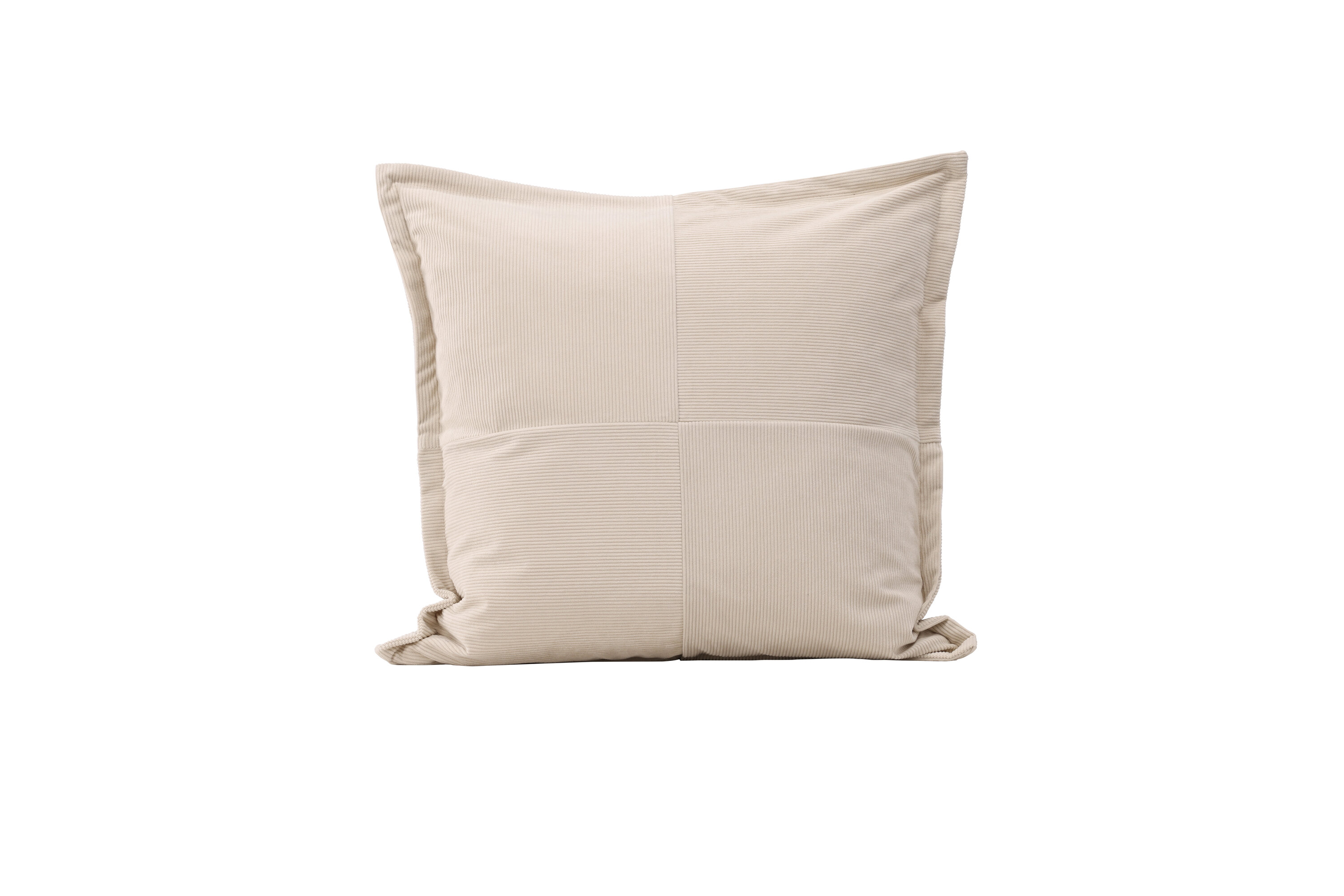 Lykke housse de coussin beige 50 x 50 cm sur fond clair