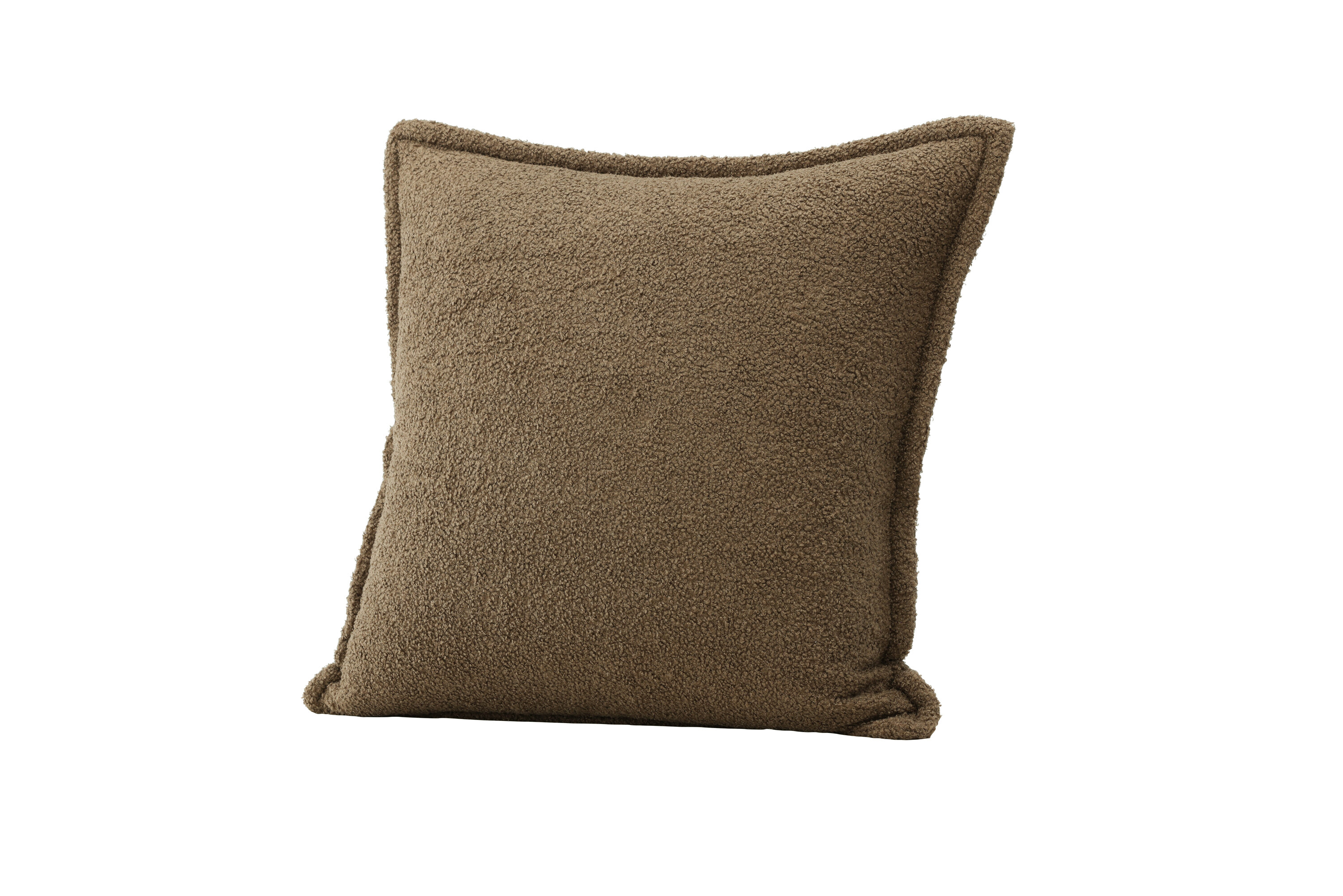 Tuva housse de coussin marron 60 x 60 cm sur fond clair