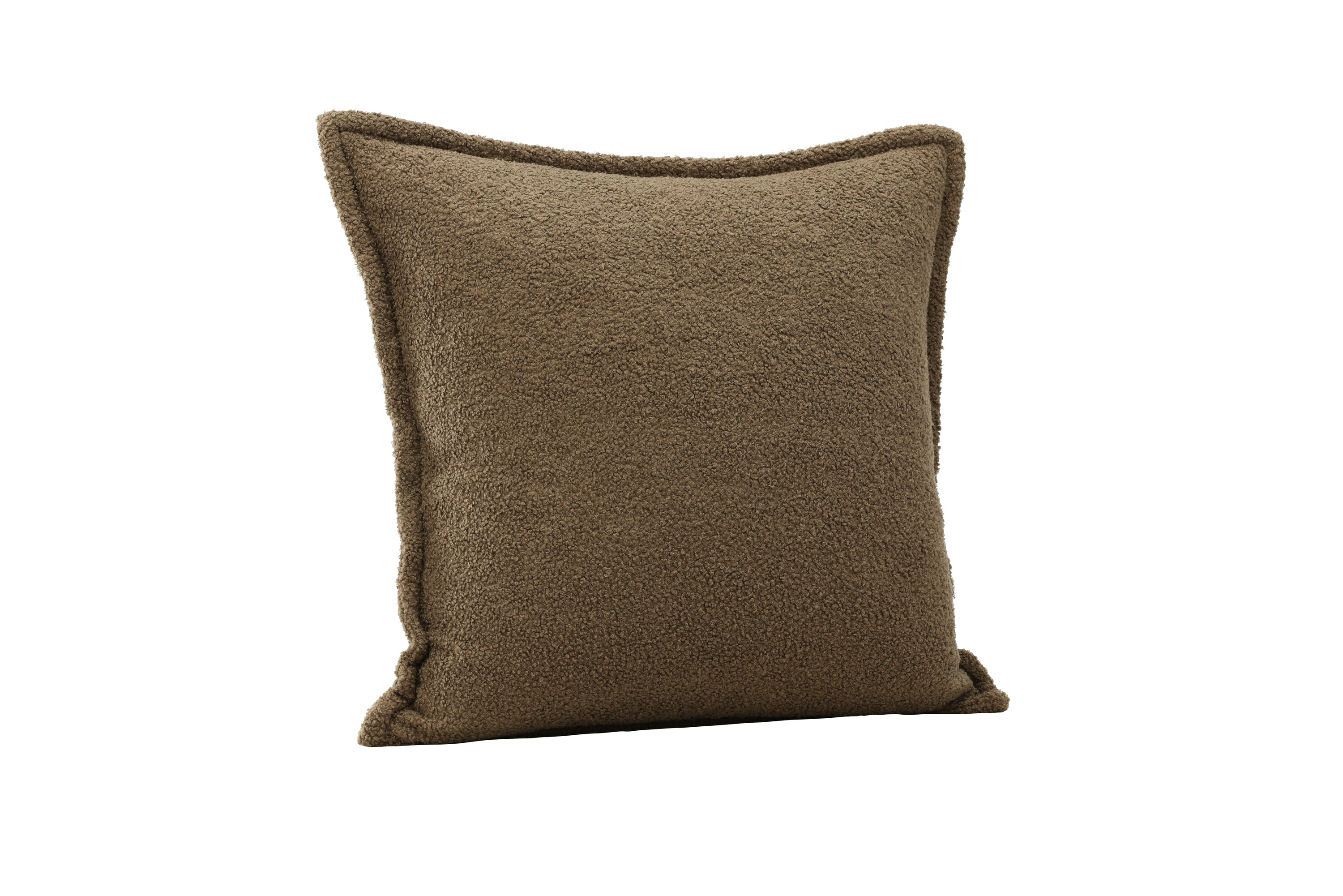 Tuva housse de coussin marron 60 x 60 cm sur fond clair